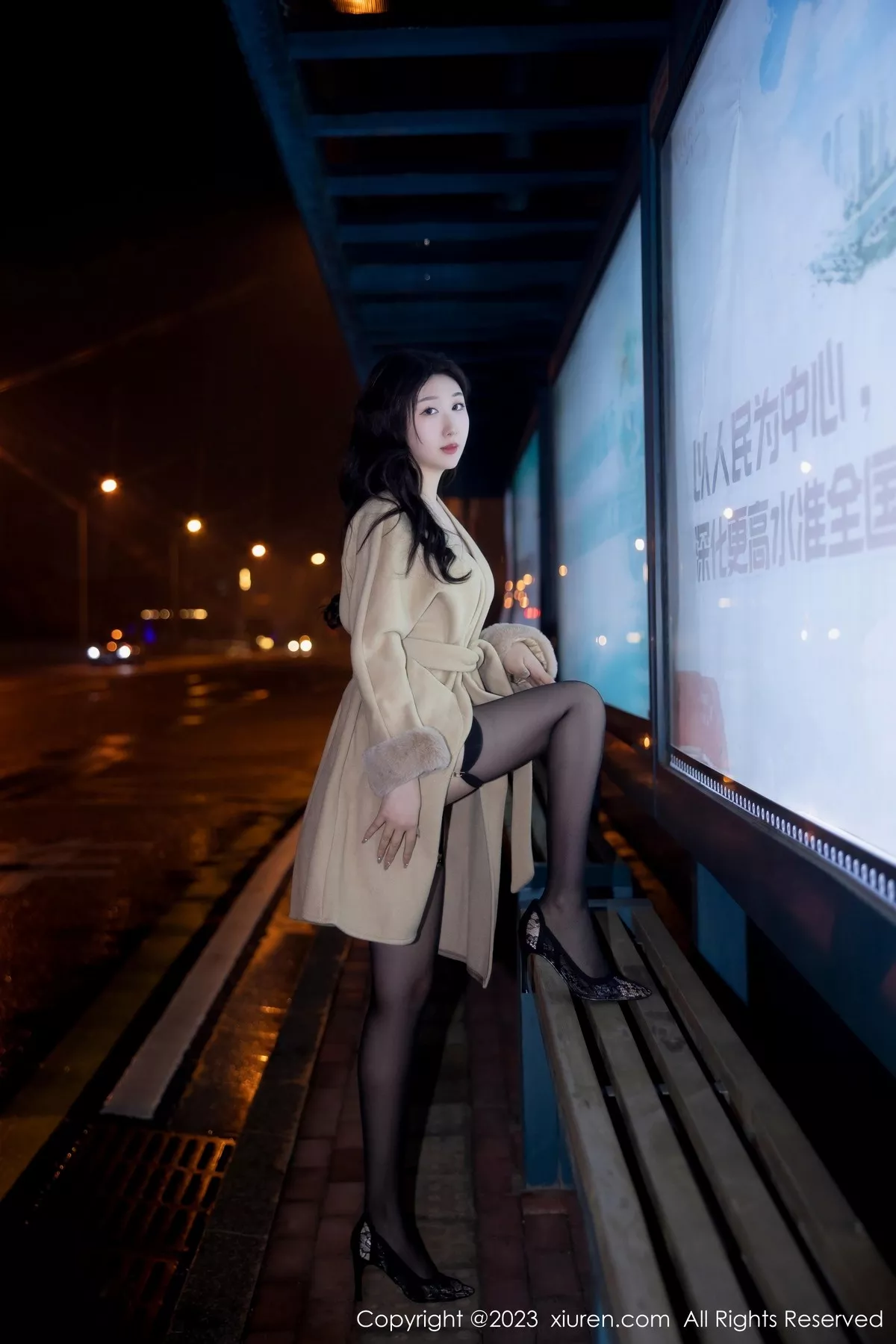 [XiuRen秀人网] 2023.03.16 No.6424 江真真 黑丝美臀 [66P] NO.1