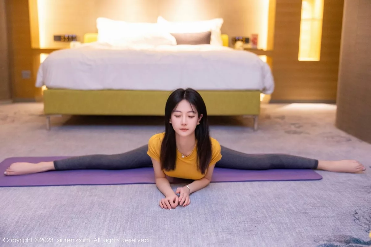 [XiuRen秀人网] 2023.03.28 No.6488 谢小蒽 瑜伽美腿 [86P] NO.8