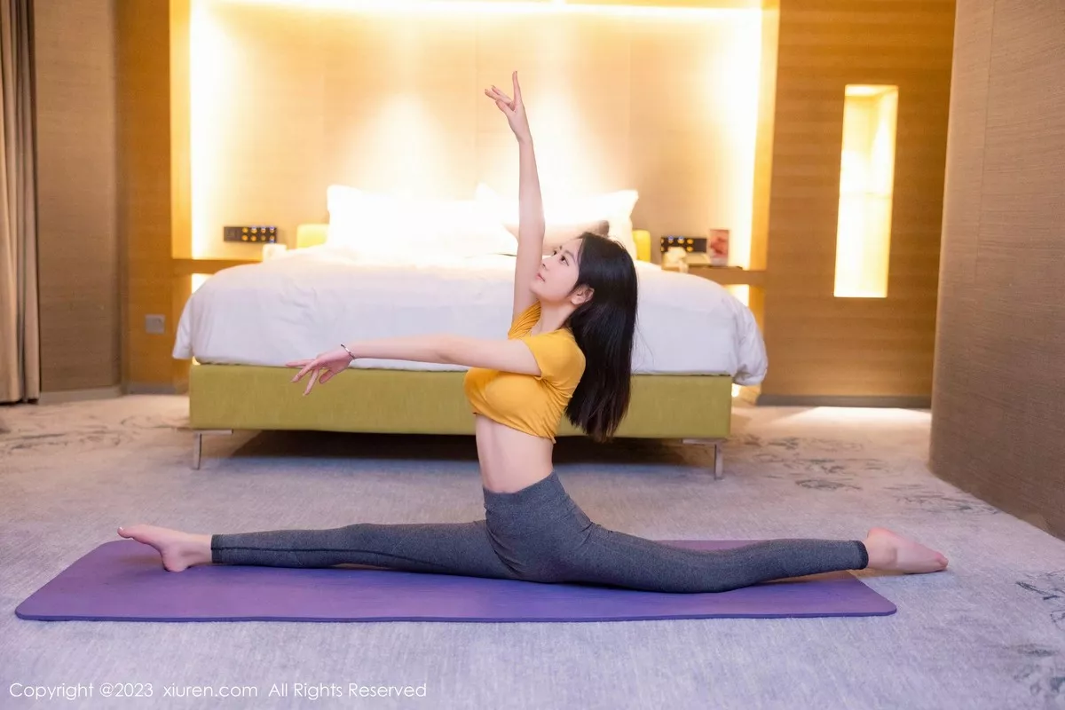 [XiuRen秀人网] 2023.03.28 No.6488 谢小蒽 瑜伽美腿 [86P] NO.5