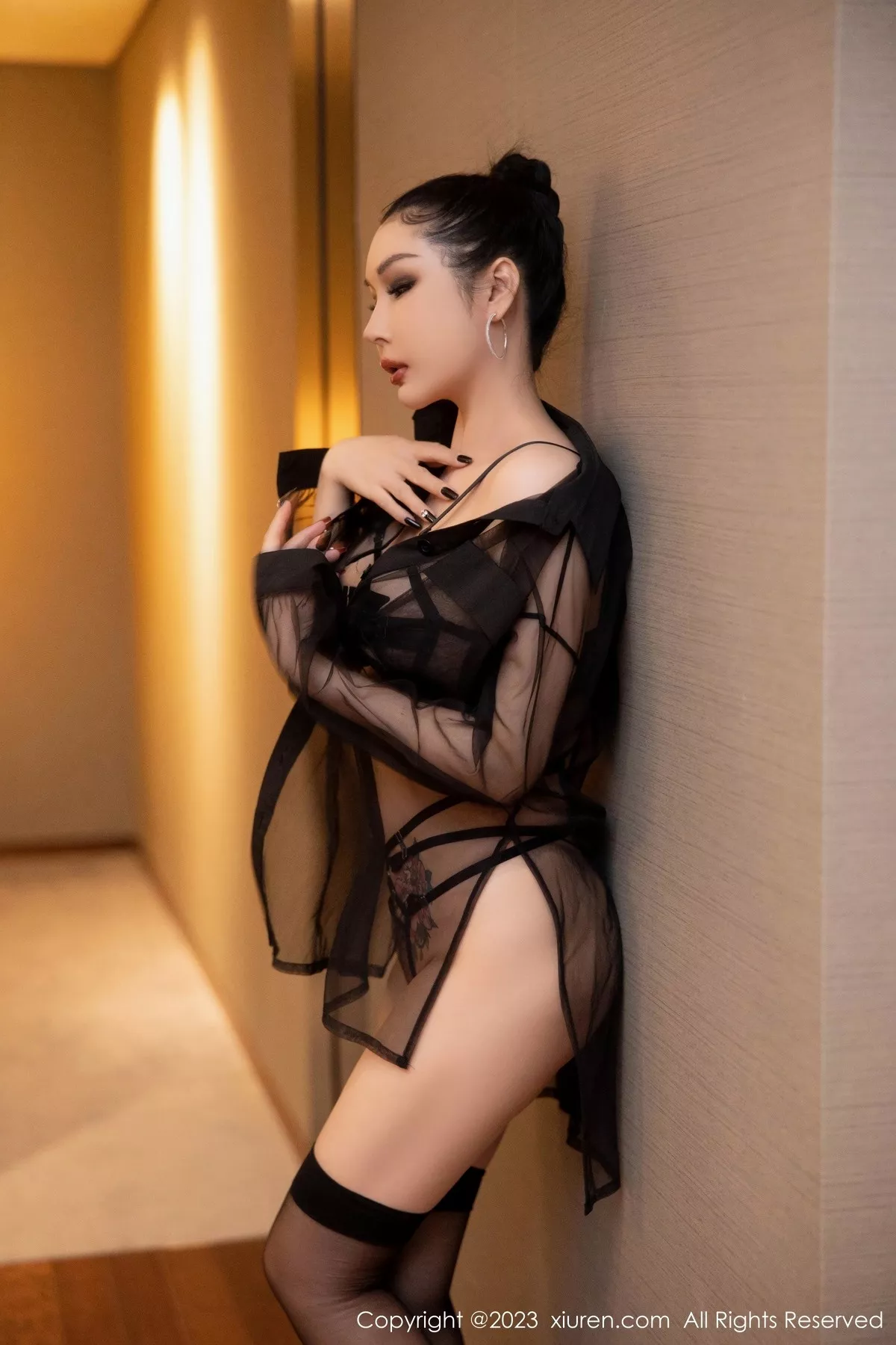 [XiuRen秀人网] 2023.03.31 No.6502 田冰冰 黑丝美腿 [56P] NO.2