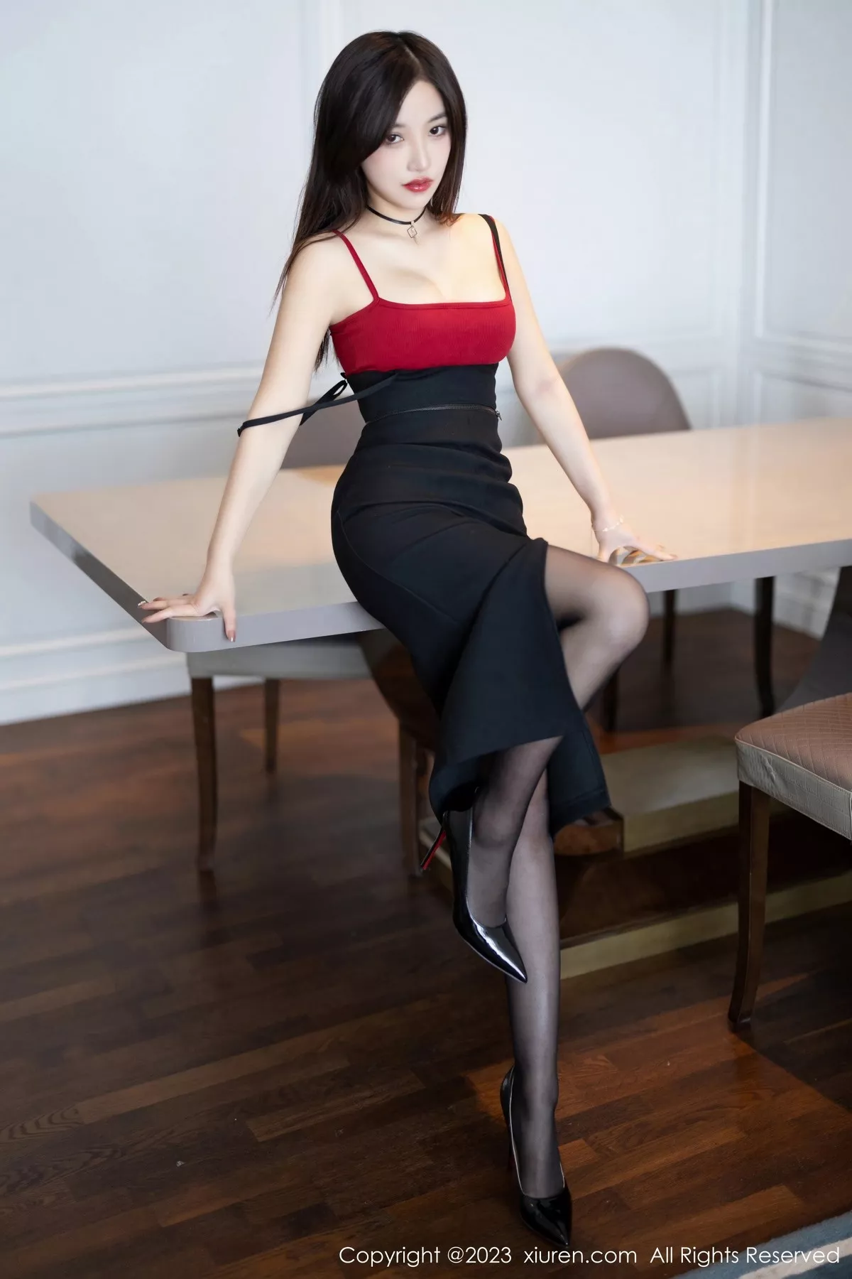 [XiuRen秀人网] 2023.04.04 No.6523 妙可可Cheese 黑丝美臀 [81P] NO.8