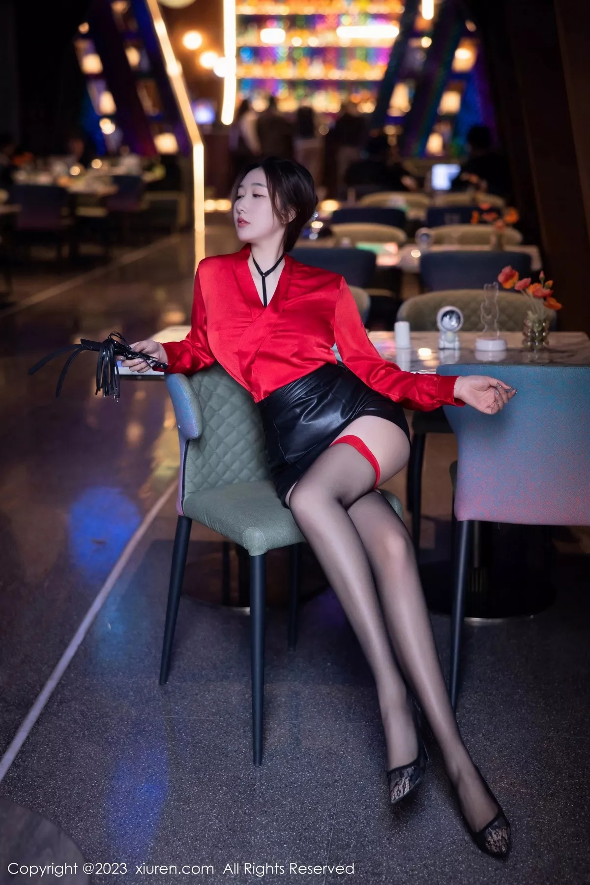 [XiuRen秀人网] 2023.04.06 No.6529 江真真 黑丝短裙 [88P] NO.11