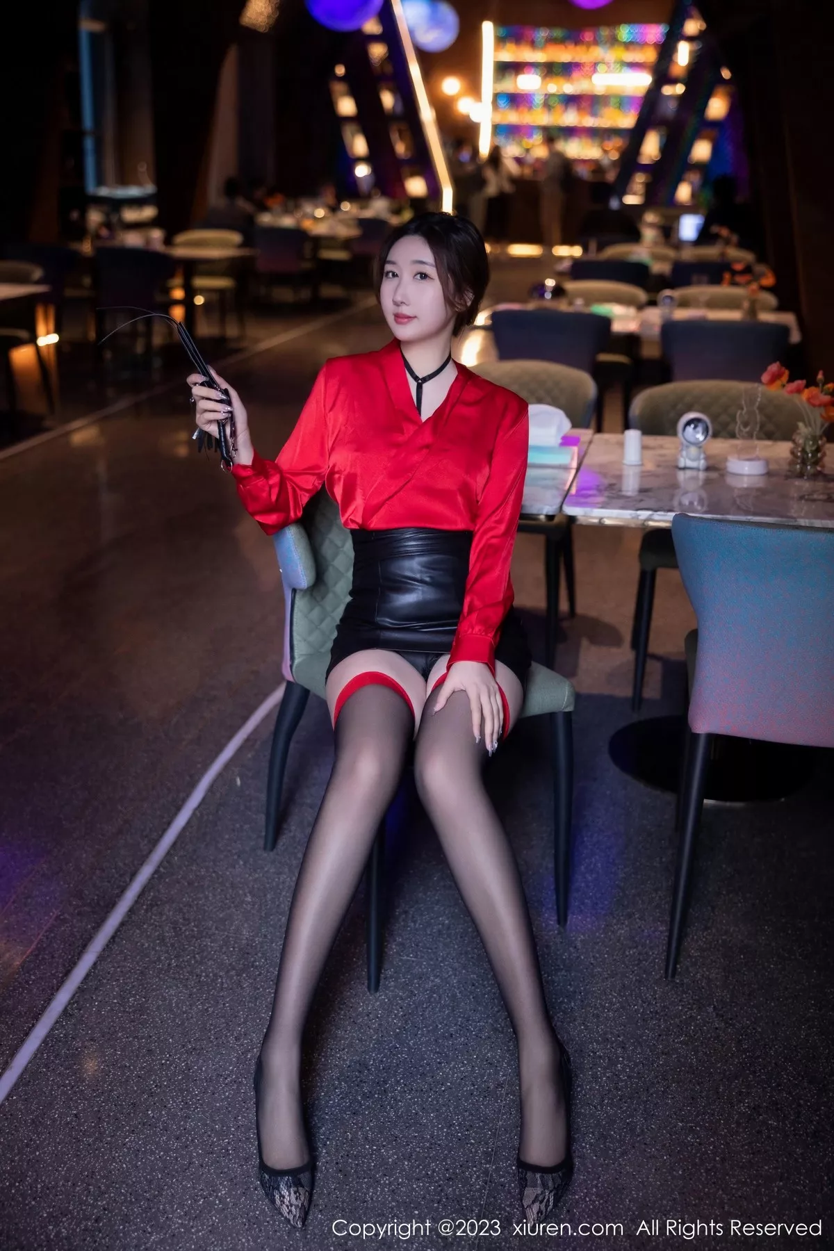 [XiuRen秀人网] 2023.04.06 No.6529 江真真 黑丝短裙 [88P] NO.10