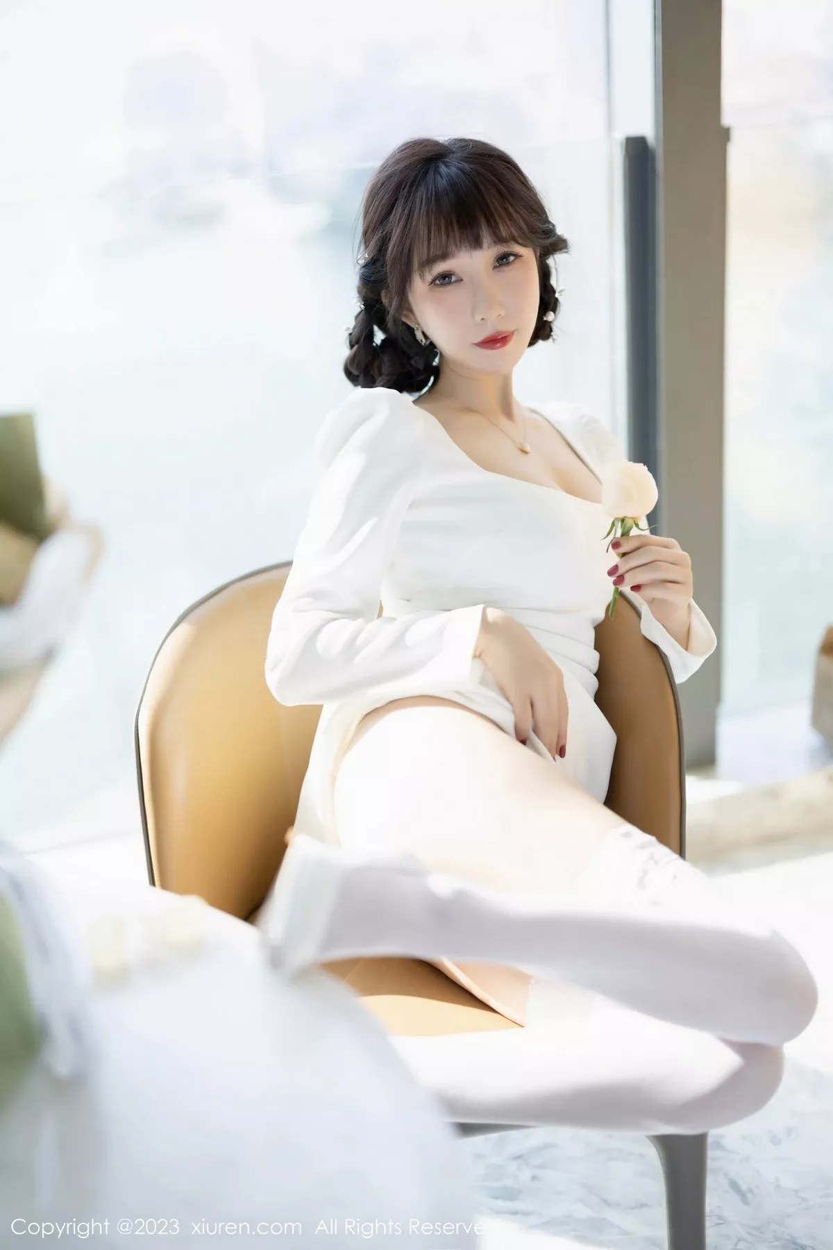 [XiuRen秀人网] 2023.04.06 No.6528 波巧酱 丝袜美腿 [71P] NO.9