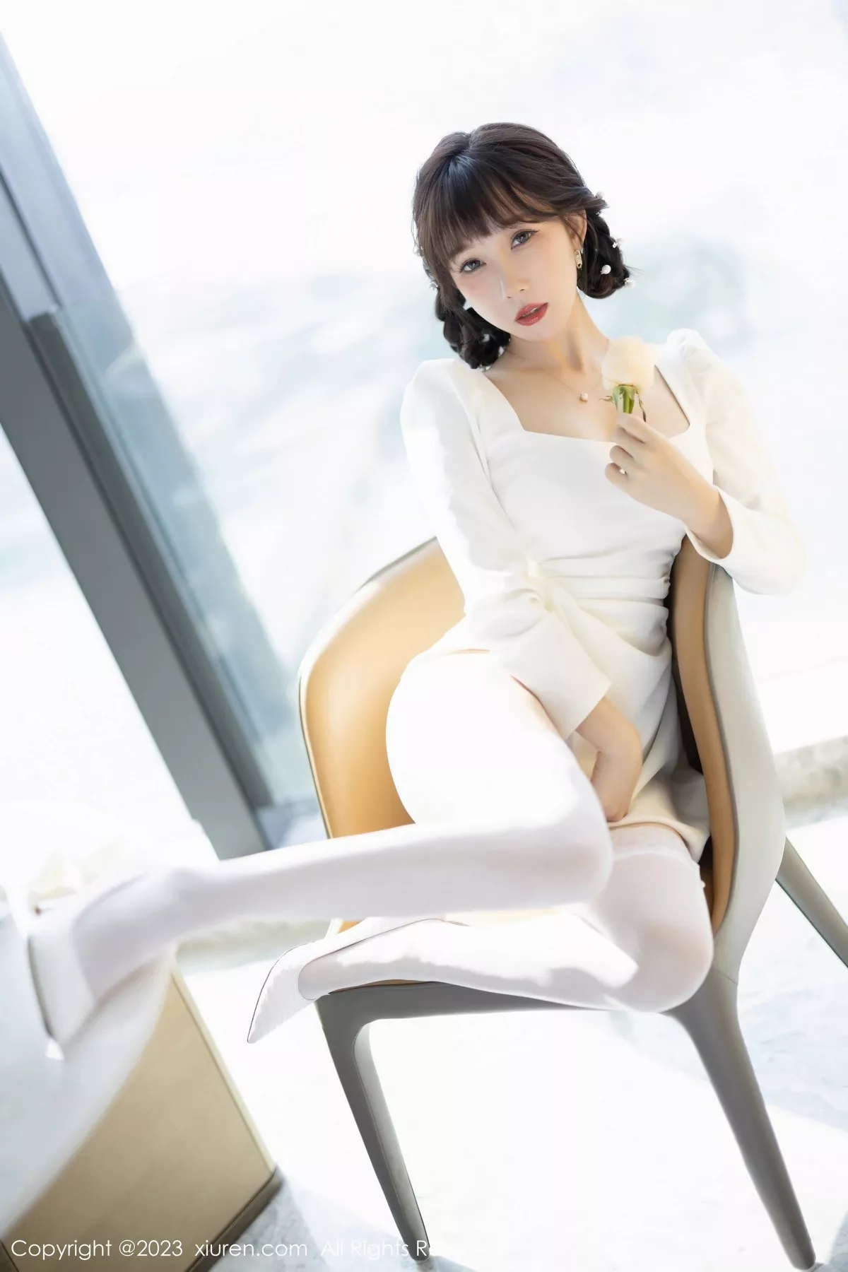 [XiuRen秀人网] 2023.04.06 No.6528 波巧酱 丝袜美腿 [71P] NO.8