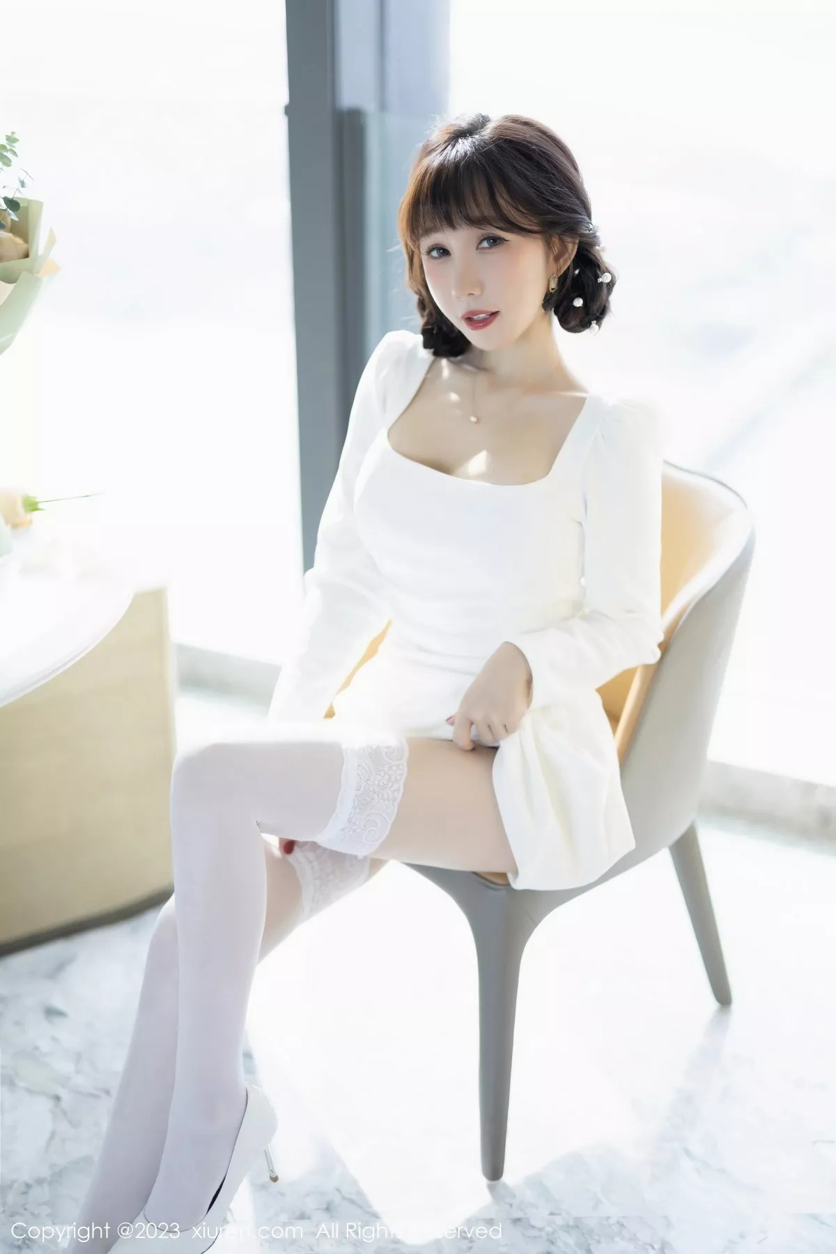 [XiuRen秀人网] 2023.04.06 No.6528 波巧酱 丝袜美腿 [71P] NO.5