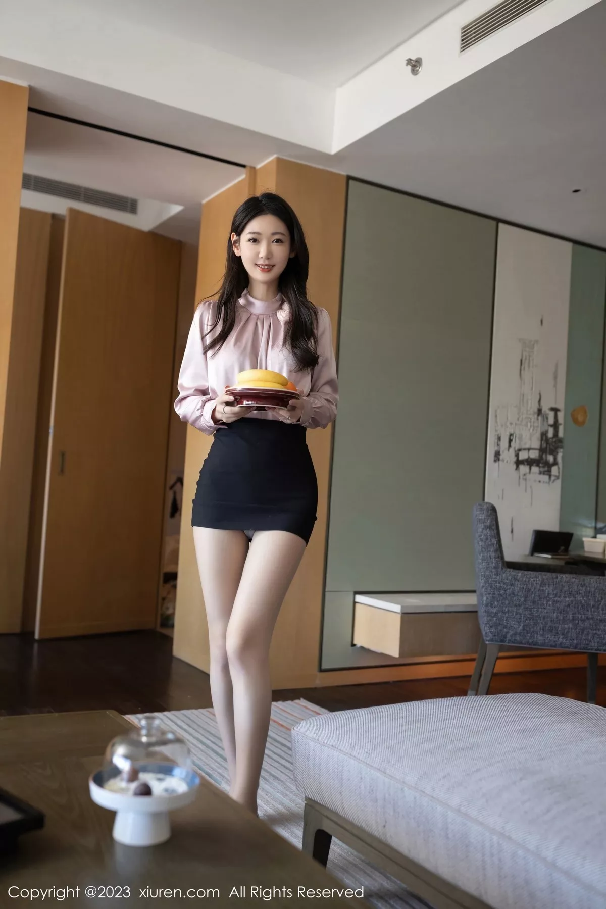 [XiuRen秀人网] 2023.04.10 No.6550 唐安琪 短裙丝袜 [81P] NO.5