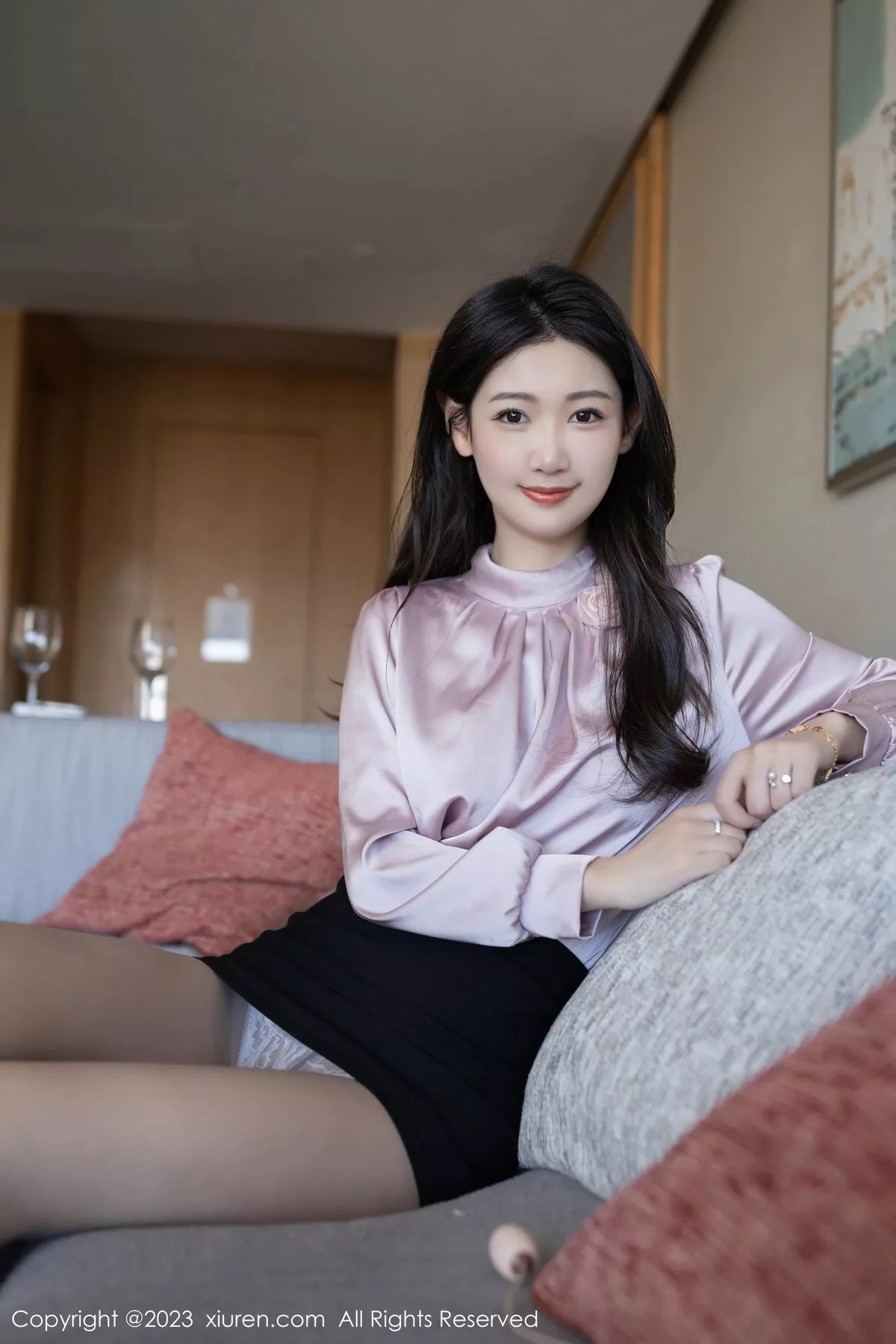 [XiuRen秀人网] 2023.04.10 No.6550 唐安琪 短裙丝袜 [81P] NO.8