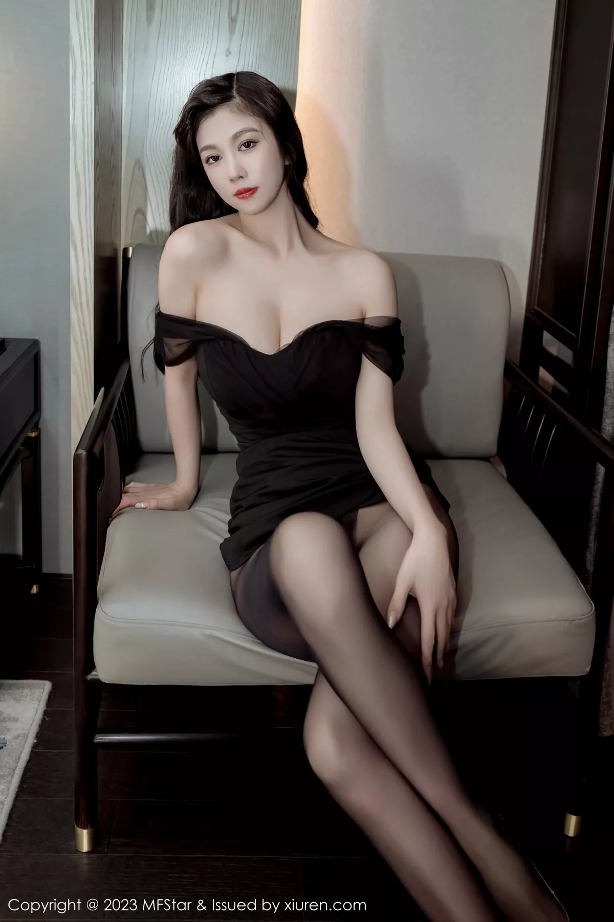 [MFStar模范学院] 2023.04.11 VOL.606 李雅柔182CM 黑丝美腿 [45P] NO.12