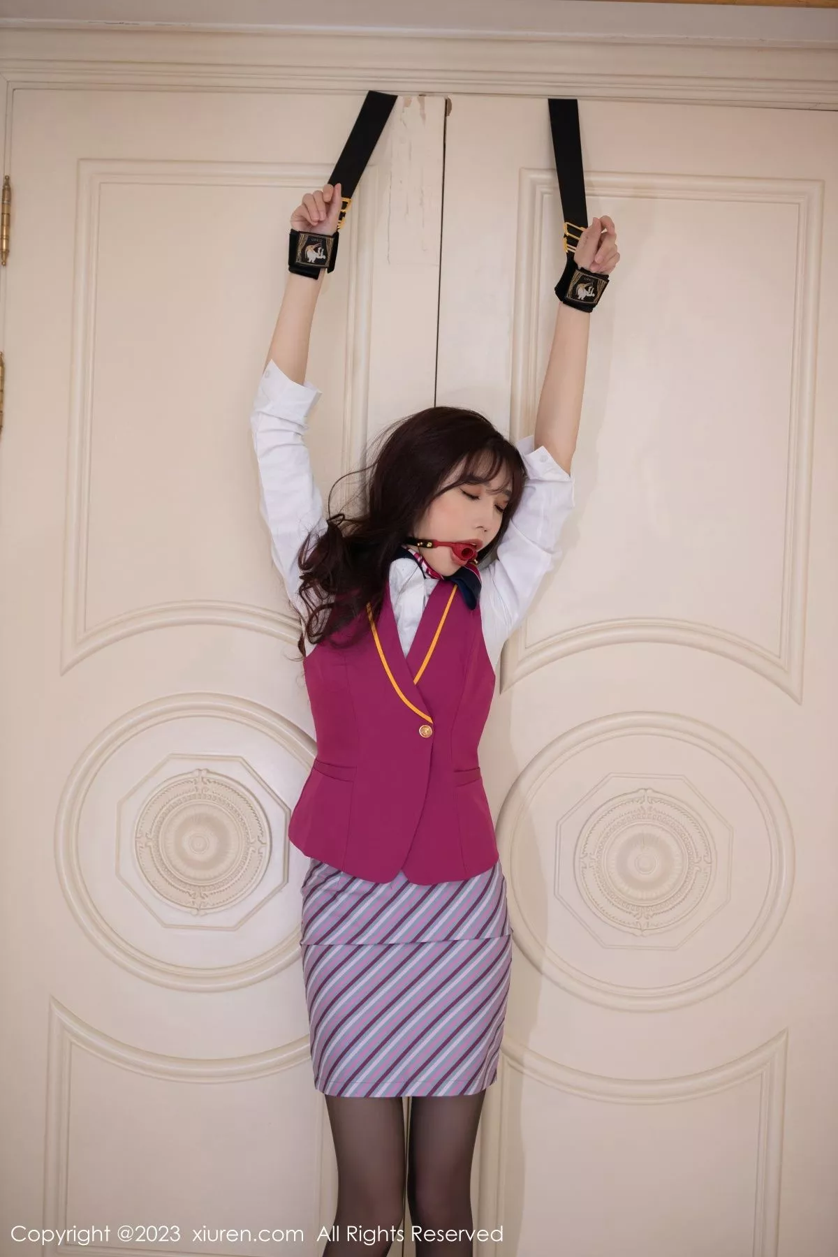 [XiuRen秀人网] 2023.04.13 No.6573 陆萱萱 制服美腿 [81P] NO.5