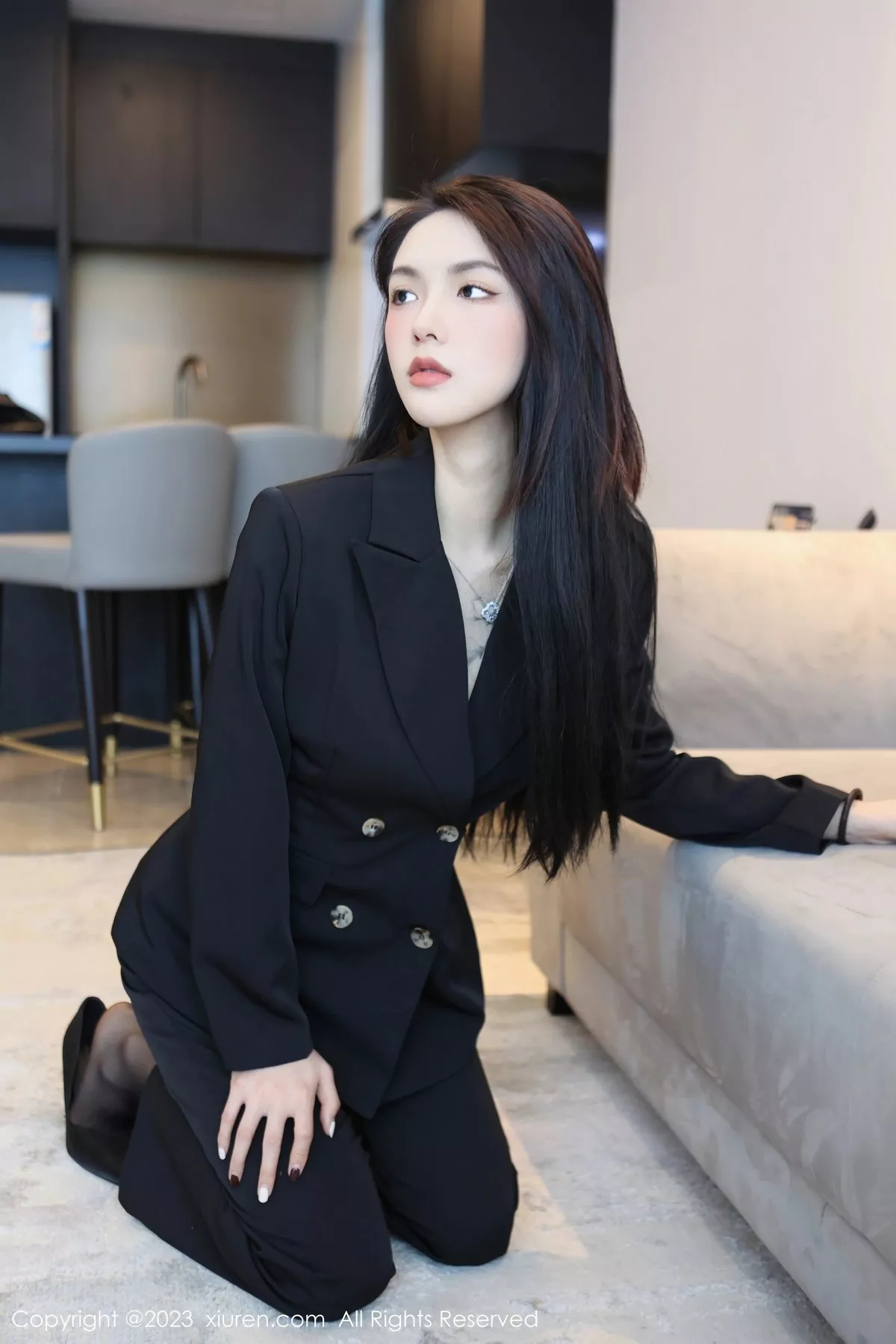 [XiuRen秀人网] 2023.04.14 No.6576 乔一一 黑丝美腿 [83P] NO.9