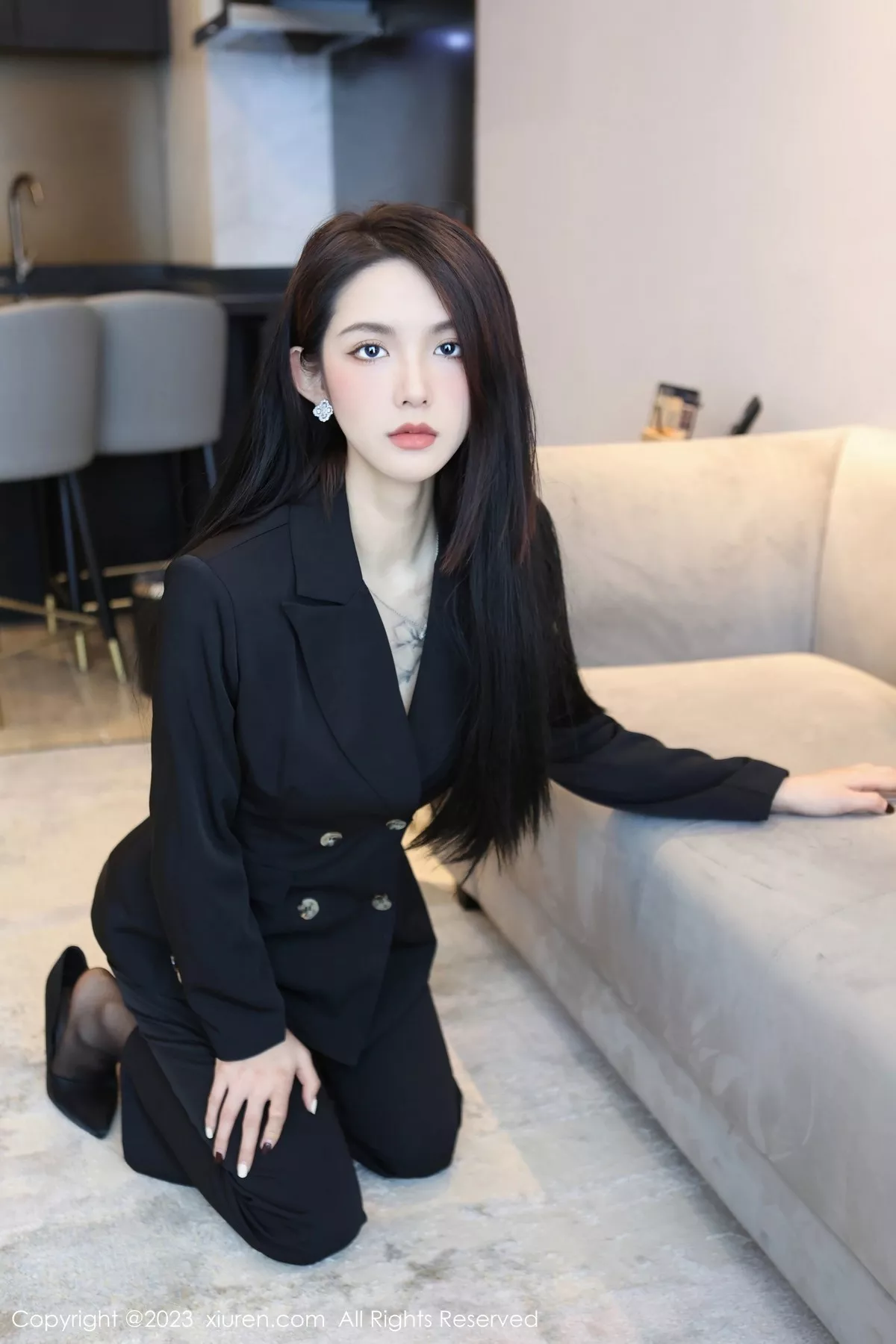 [XiuRen秀人网] 2023.04.14 No.6576 乔一一 黑丝美腿 [83P] NO.8