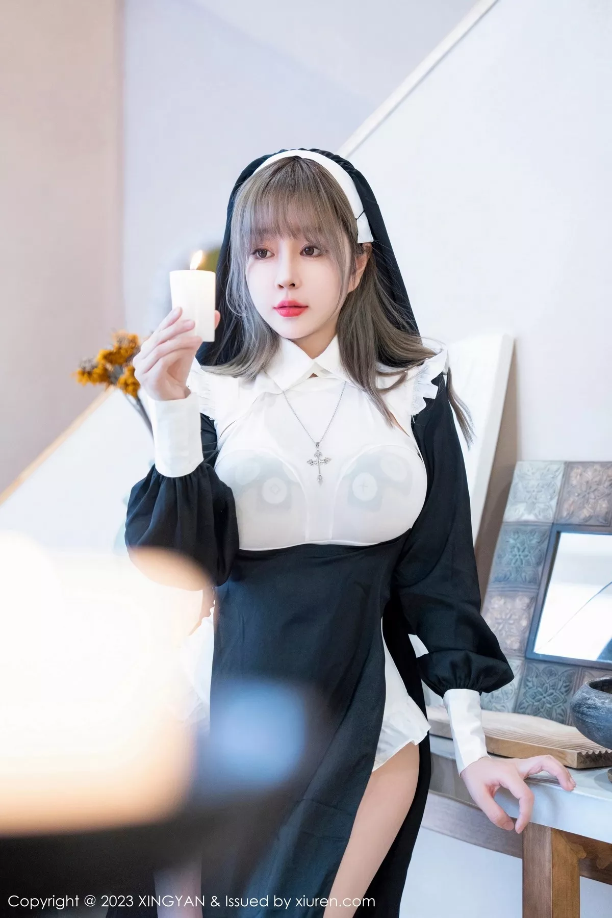 [XINGYAN星颜社] 2023.03.24 VOL.187 王雨纯 修女服美臀 [75P] NO.3
