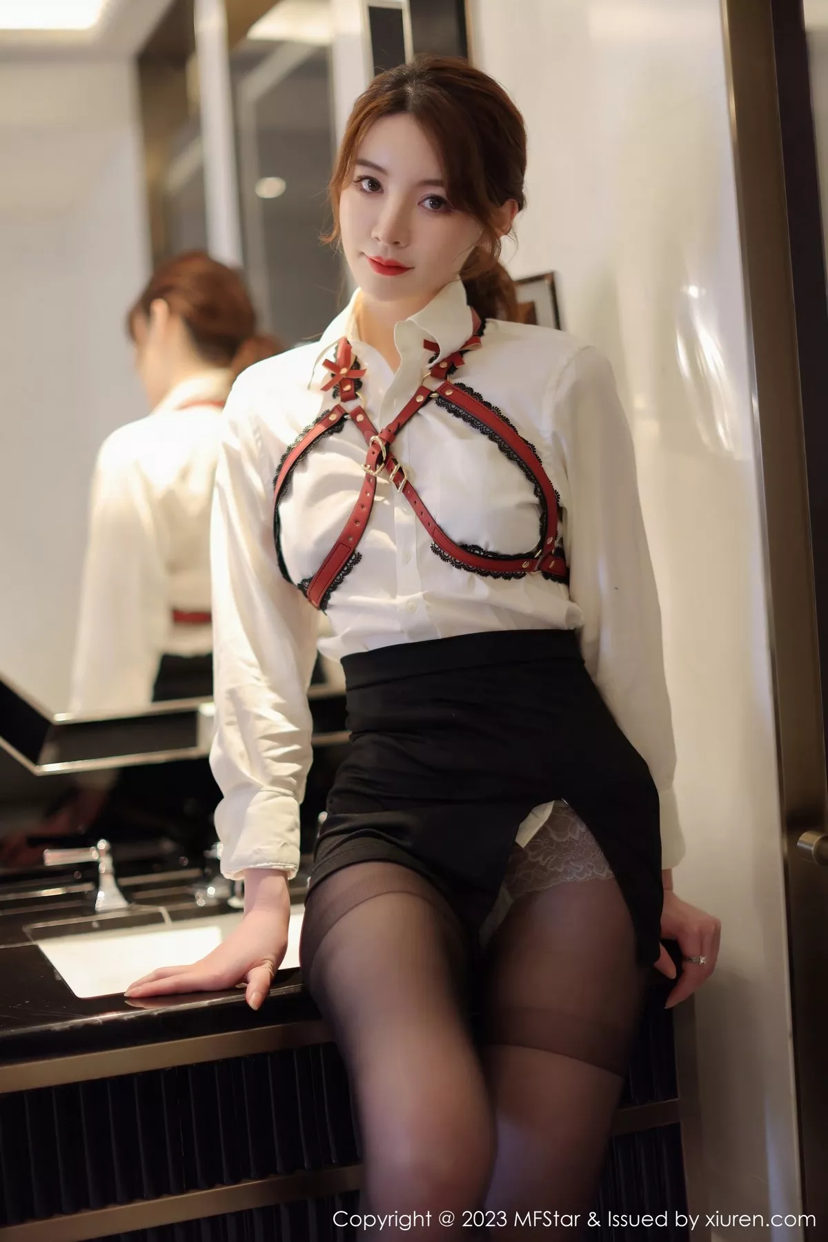 [MFStar模范学院] 2023.05.04 VOL.615 yoo优优 黑丝美臀 [50P] NO.4