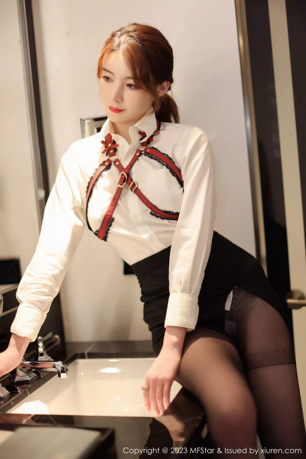 [MFStar模范学院] 2023.05.04 VOL.615 yoo优优 黑丝美臀 [50P] NO.7