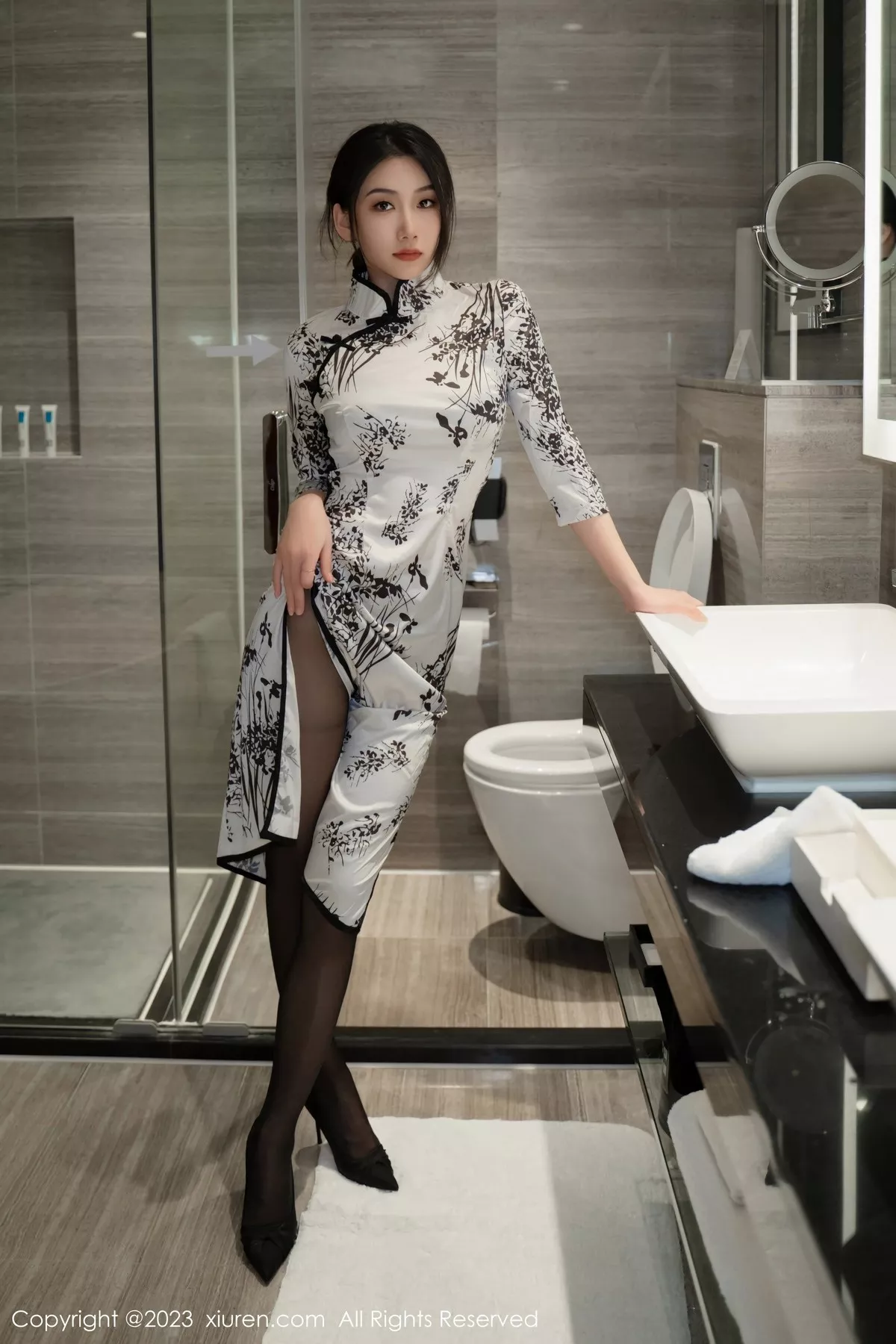 [XiuRen秀人网] 2023.05.04 No.6668 李佳芮Cherie 旗袍美腿 [65P] NO.7