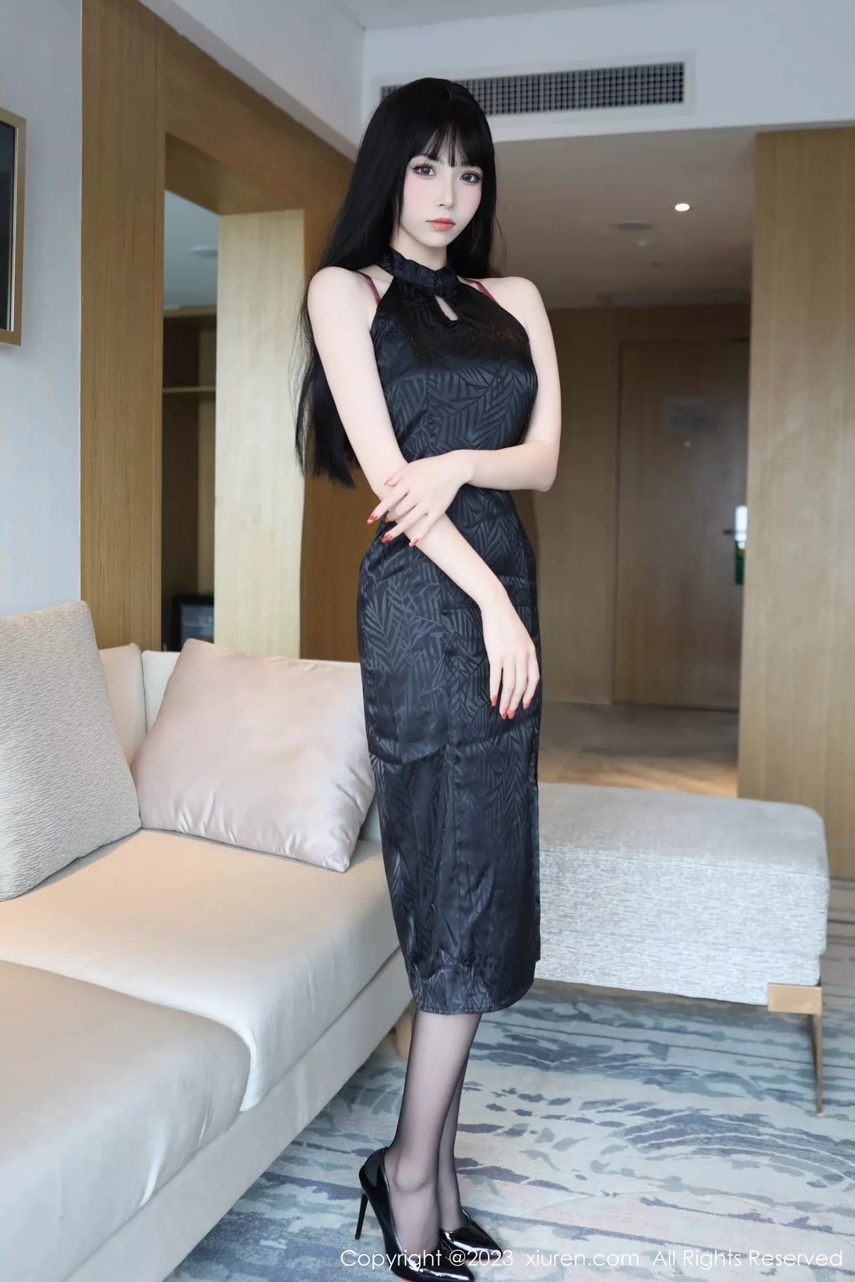 [XiuRen秀人网] 2023.05.04 No.6666 江七七 黑丝美腿 [86P] NO.3