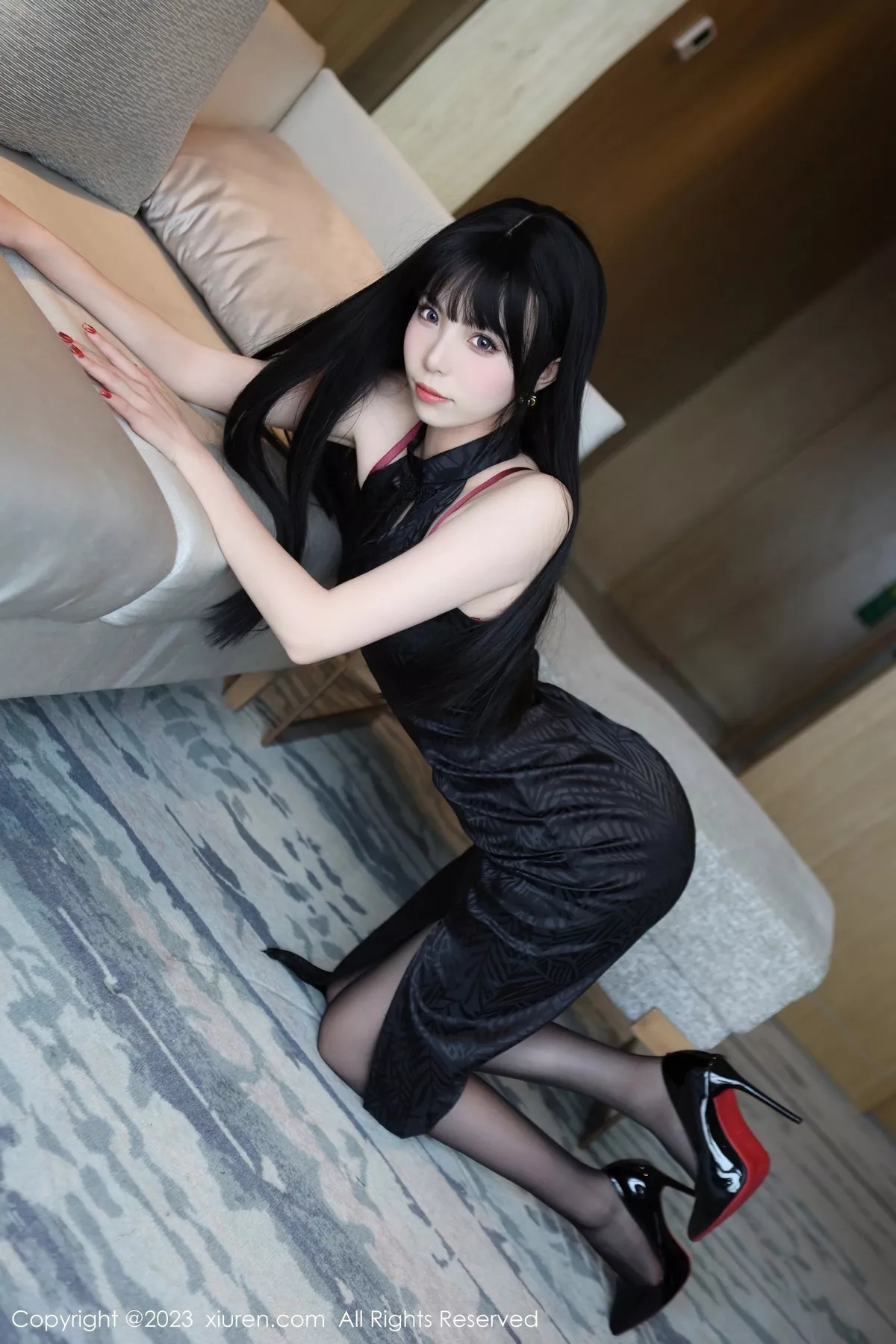 [XiuRen秀人网] 2023.05.04 No.6666 江七七 黑丝美腿 [86P] NO.12