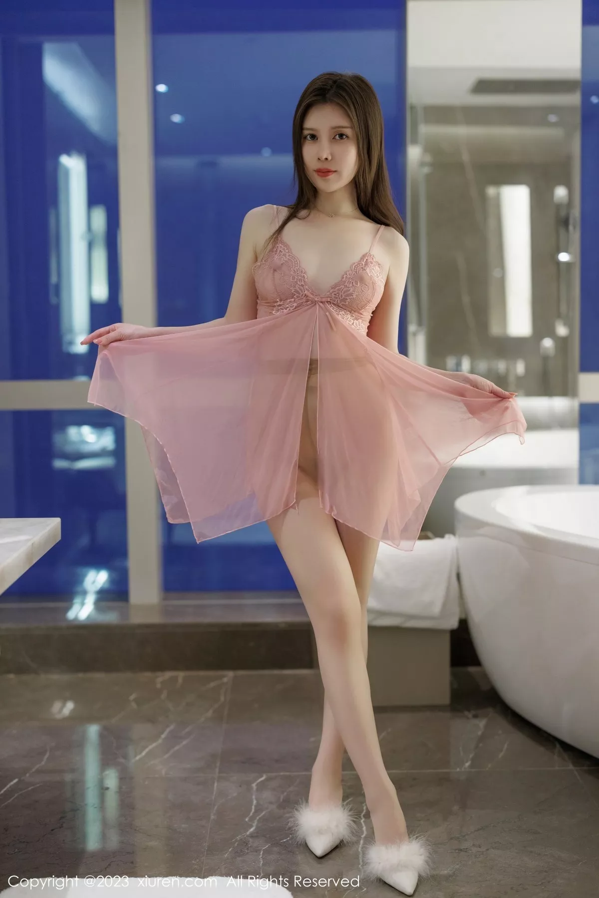 [XiuRen秀人网] 2023.05.06 No.6687 吴雪瑶 睡裙美腿 [65P] NO.7