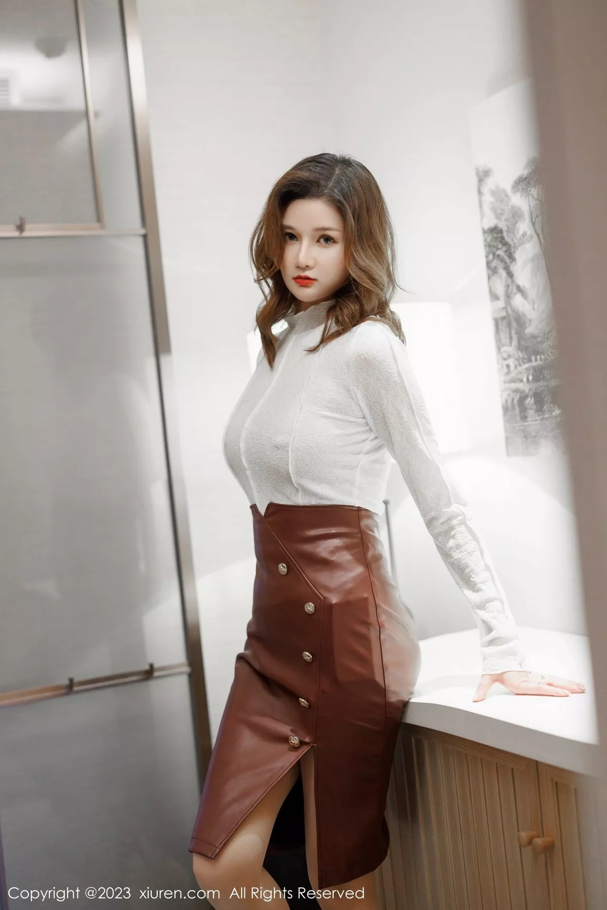 [XiuRen秀人网] 2023.05.08 No.6693 杨可可coco 短裙美臀 [63P] NO.3