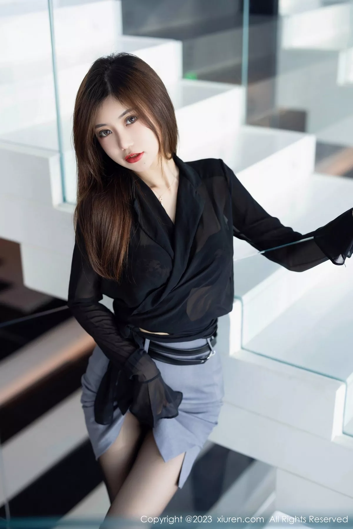 [XiuRen秀人网] 2023.05.19 No.6770 绮里嘉ula 短裙黑丝 [93P] NO.7