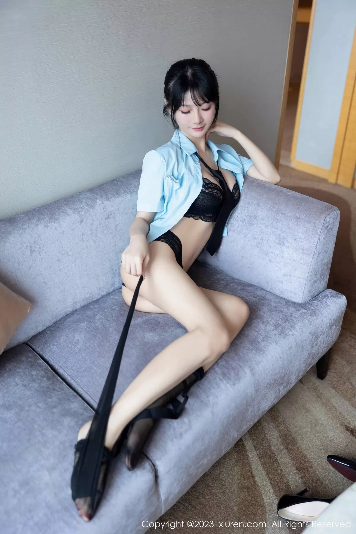 [XiuRen秀人网] 2023.06.09 No.6892 幼幼 黑丝美腿 [82P] NO.7