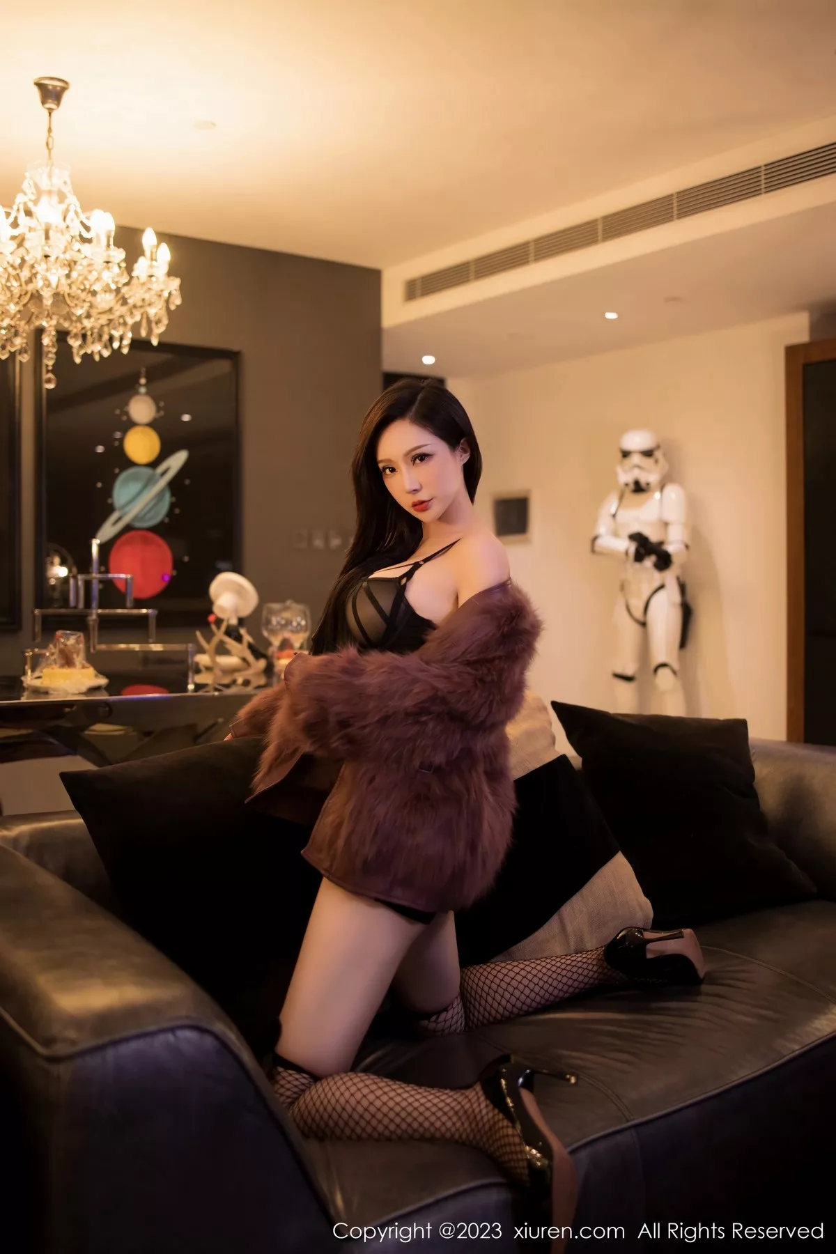 [XiuRen秀人网] 2023.06.14 No.6908 大琪琪Emily 黑丝美腿 [82P] NO.4