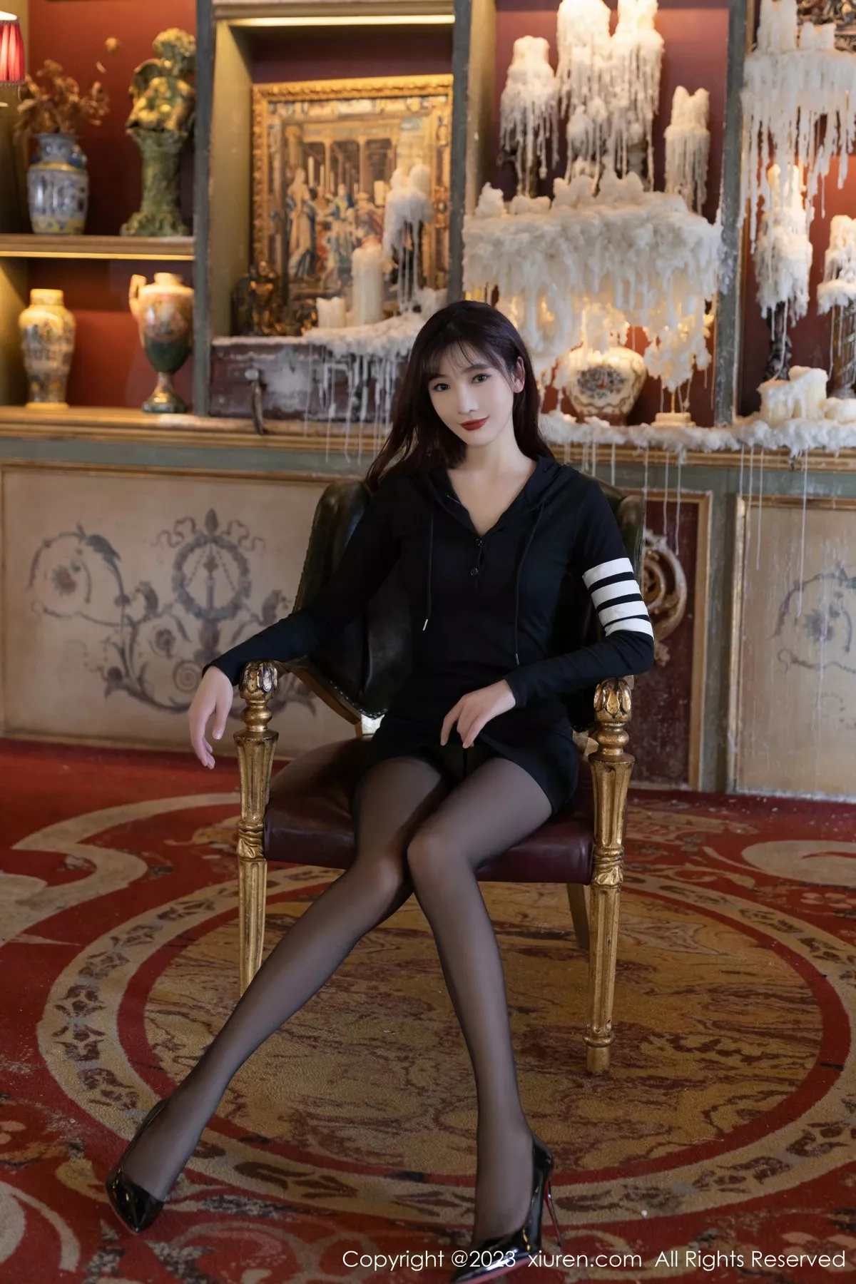 [XiuRen秀人网] 2023.06.15 No.6925 陆萱萱 黑丝美腿 [82P] NO.2