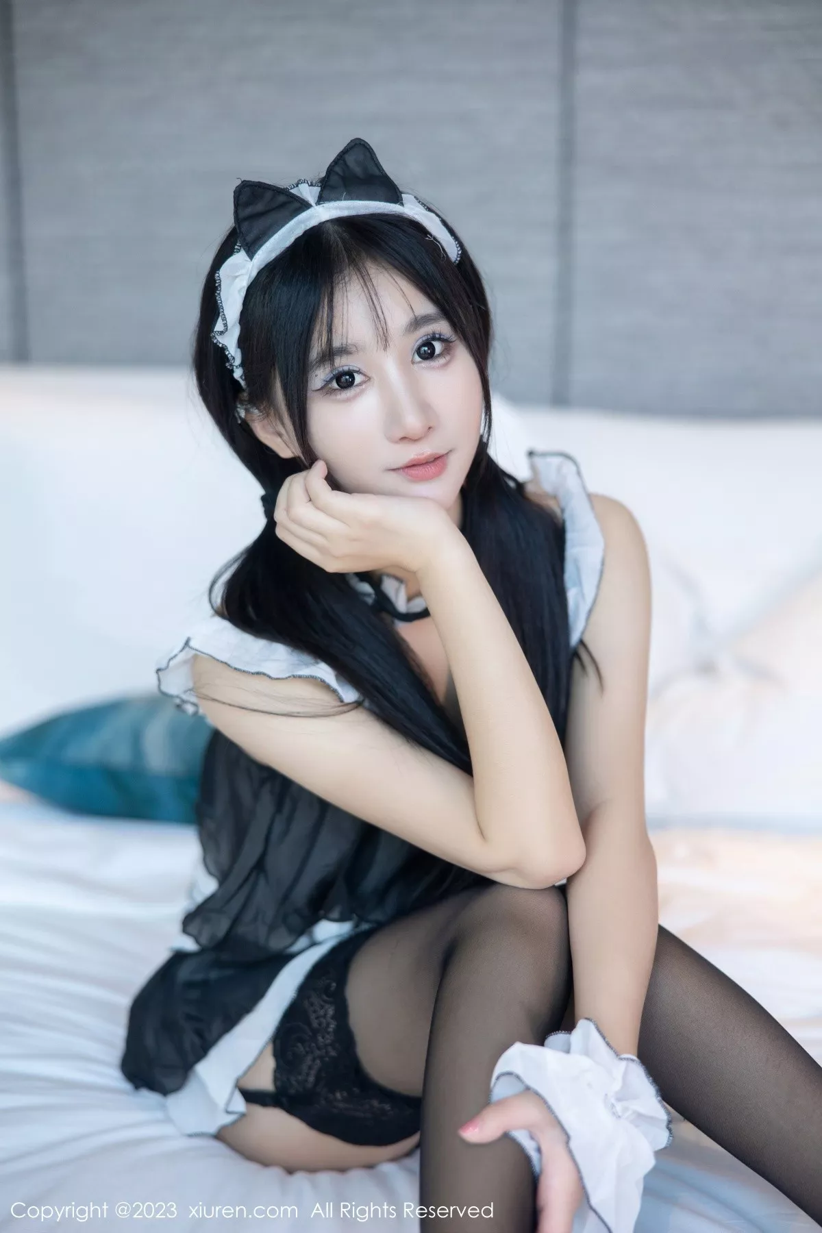 [XiuRen秀人网] 2023.05.24 No.6795 小果冻儿 黑丝美腿 [86P] NO.3