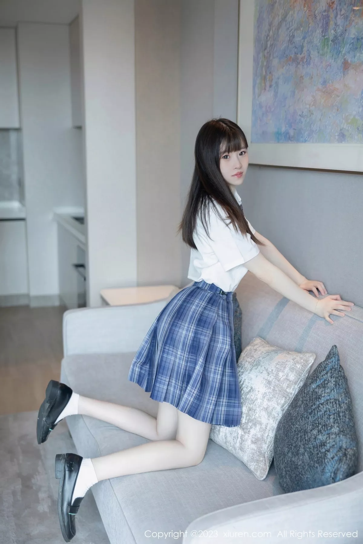 [XiuRen秀人网] 2023.06.29 No.6993 林悠悠 格子裙美腿 [103P] NO.11