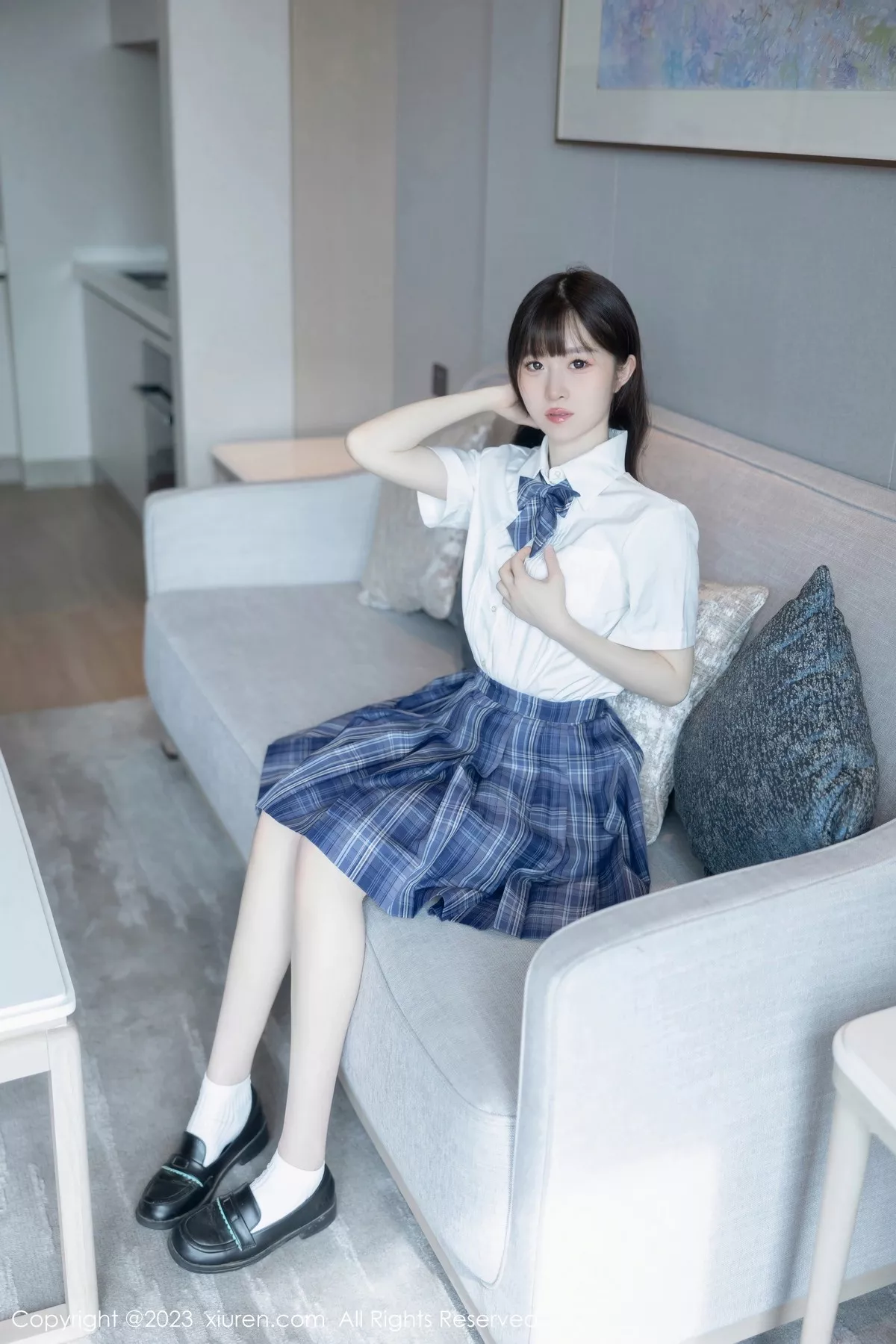 [XiuRen秀人网] 2023.06.29 No.6993 林悠悠 格子裙美腿 [103P] NO.10