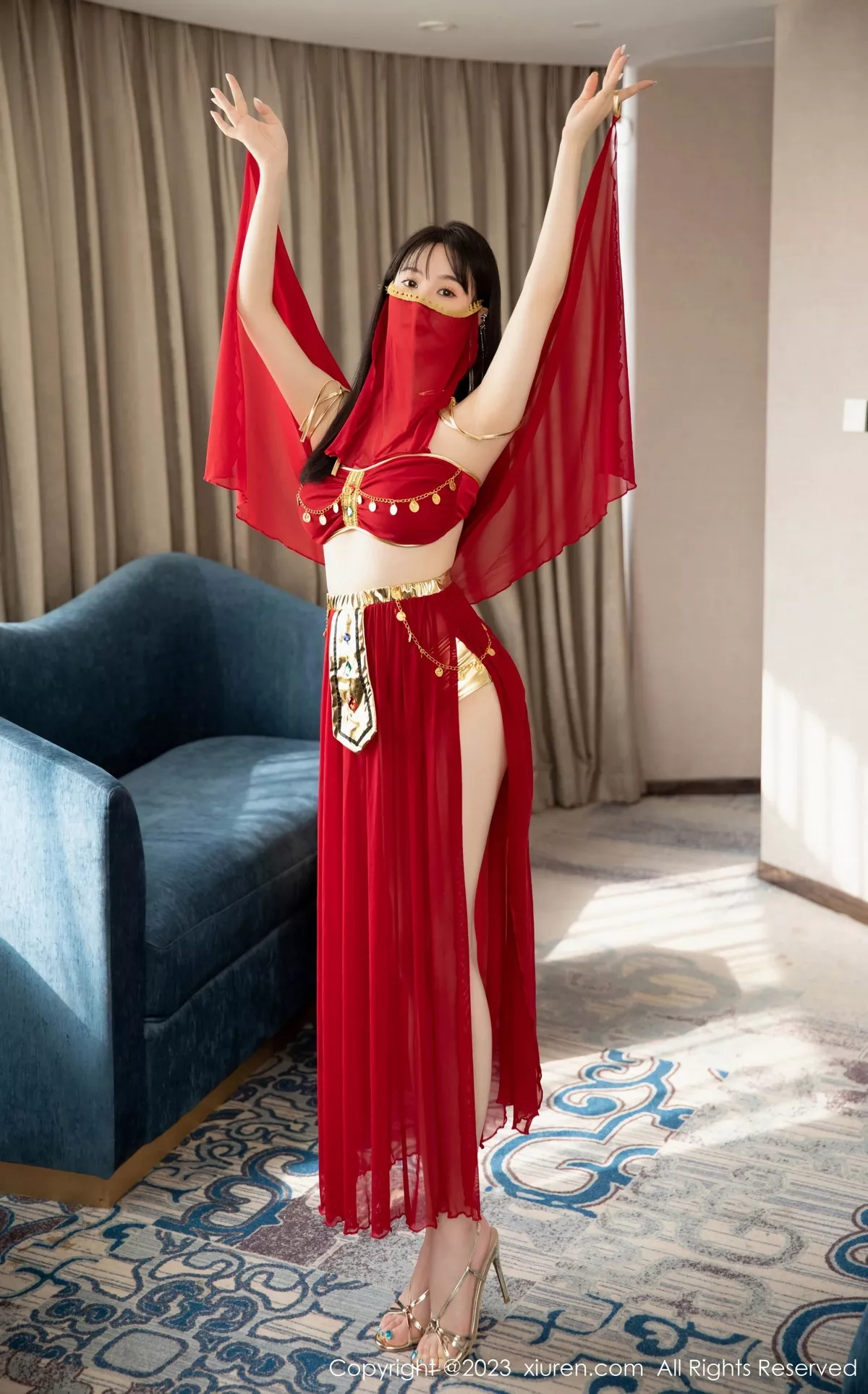 [XiuRen秀人网] 2023.07.19 No.7103 柚琪Rich 西域舞服 [74P] NO.6