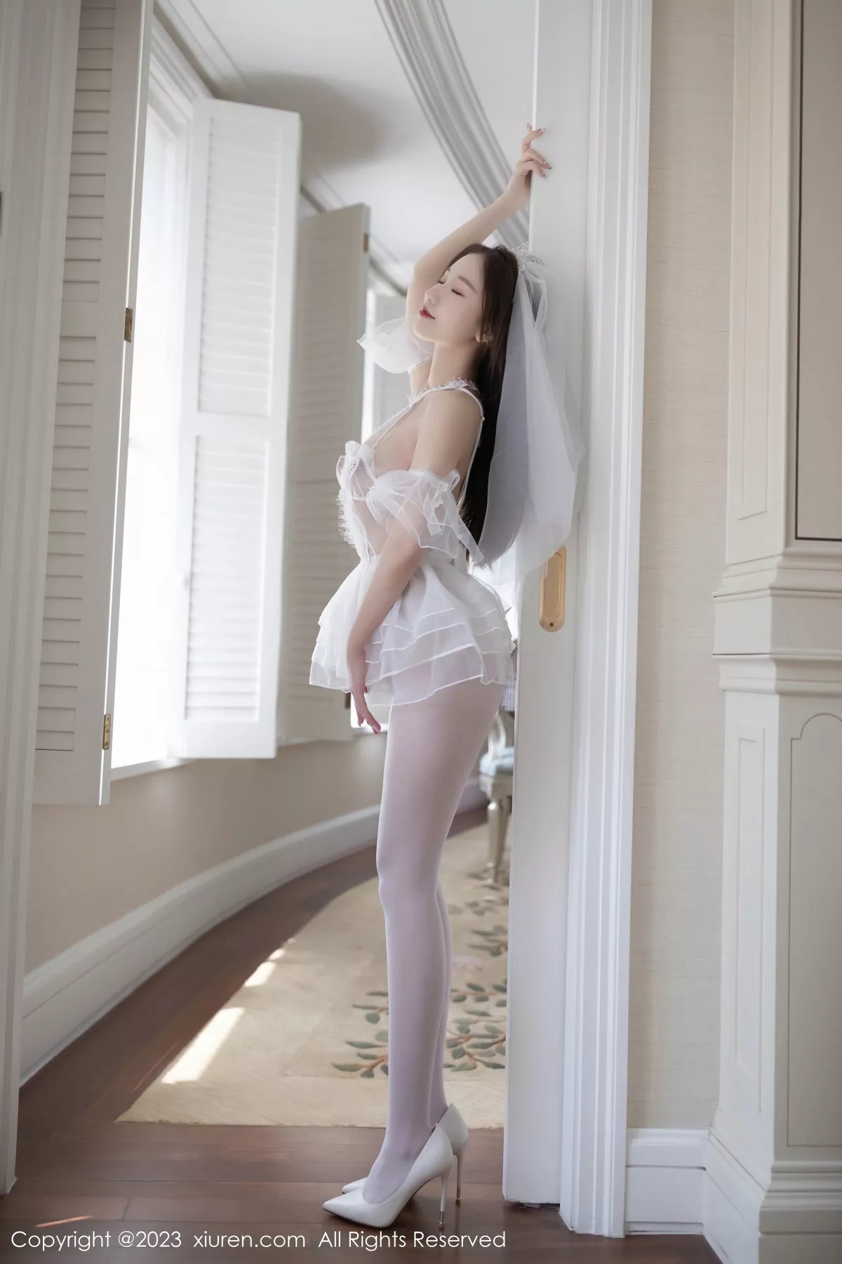 [XiuRen秀人网] 2023.07.19 No.7104 杏子Yada 薄透婚纱 [85P] NO.8