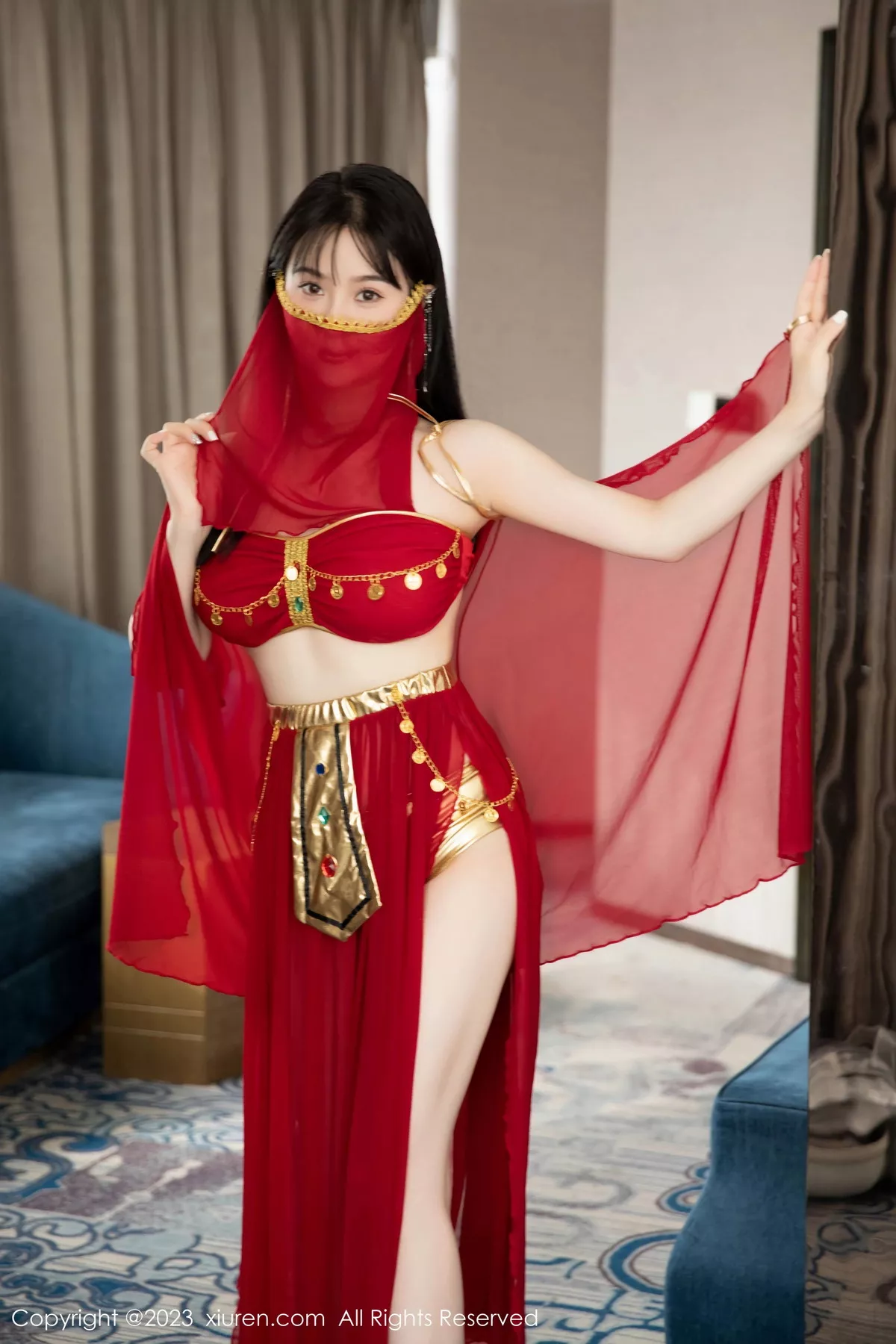 [XiuRen秀人网] 2023.07.19 No.7103 柚琪Rich 西域舞服 [74P] NO.8