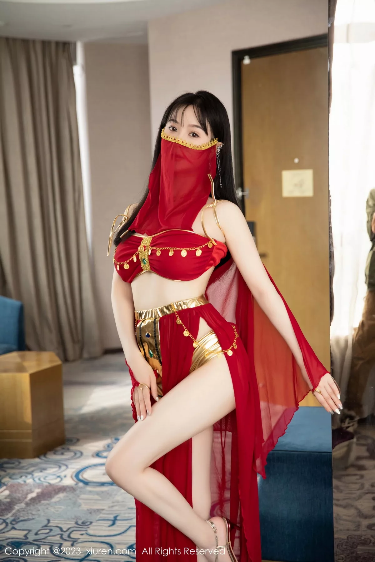 [XiuRen秀人网] 2023.07.19 No.7103 柚琪Rich 西域舞服 [74P] NO.9