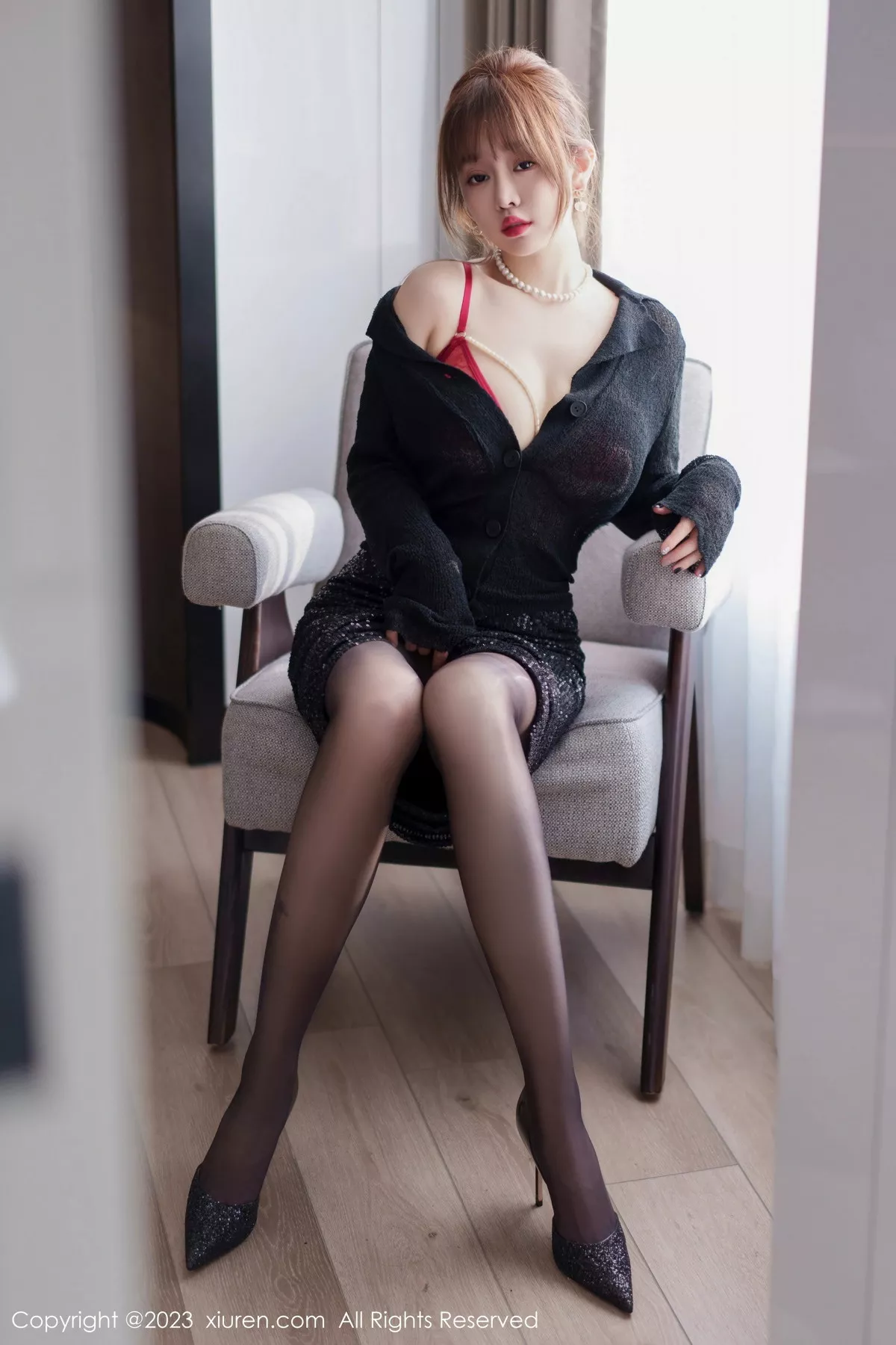 [XiuRen秀人网] 2023.07.28 No.7156 王雨纯 黑丝美臀 [75P] NO.12