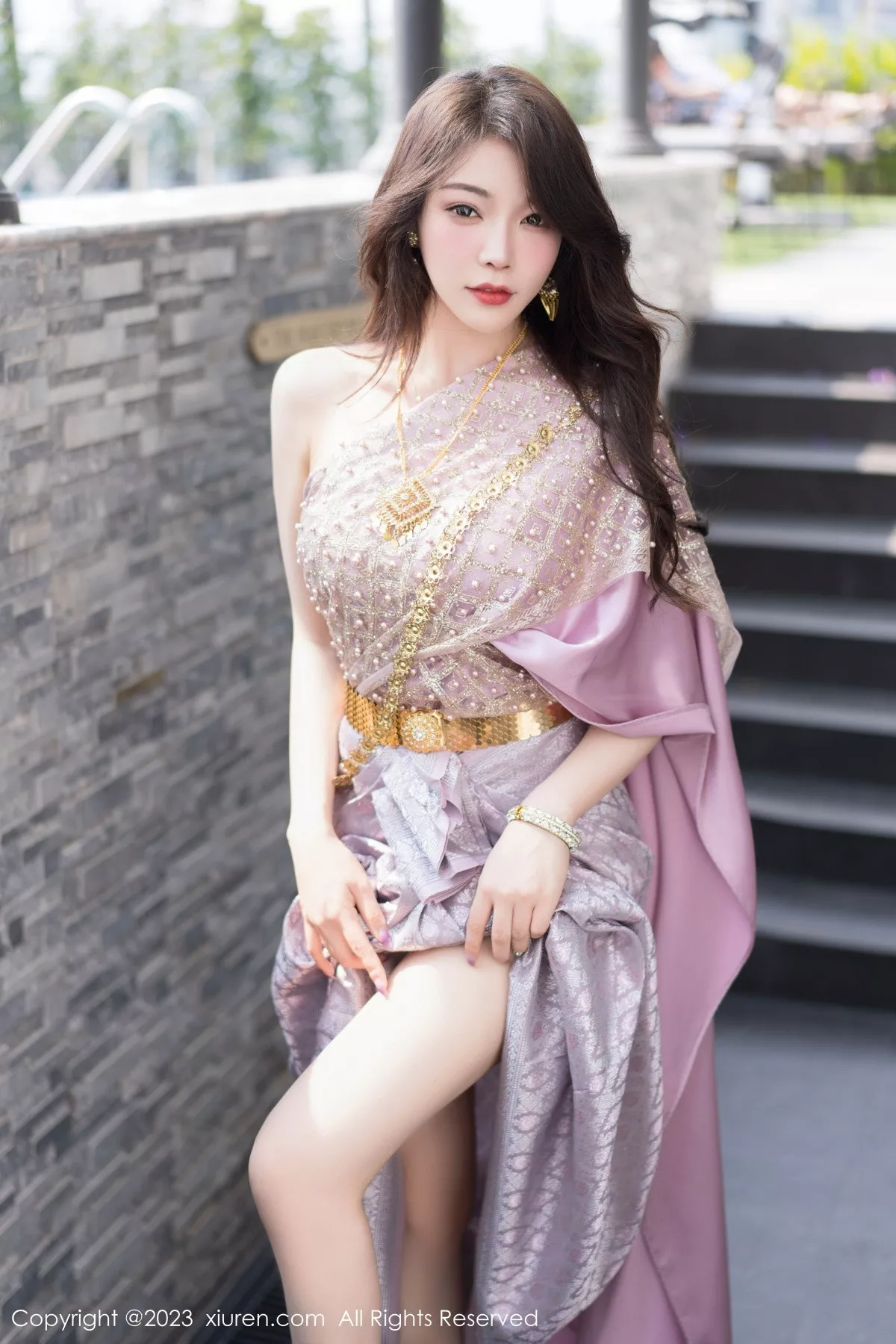 [XiuRen秀人网] 2023.07.31 No.7164 徐莉芝Booty 长裙美腿 [66P] NO.6