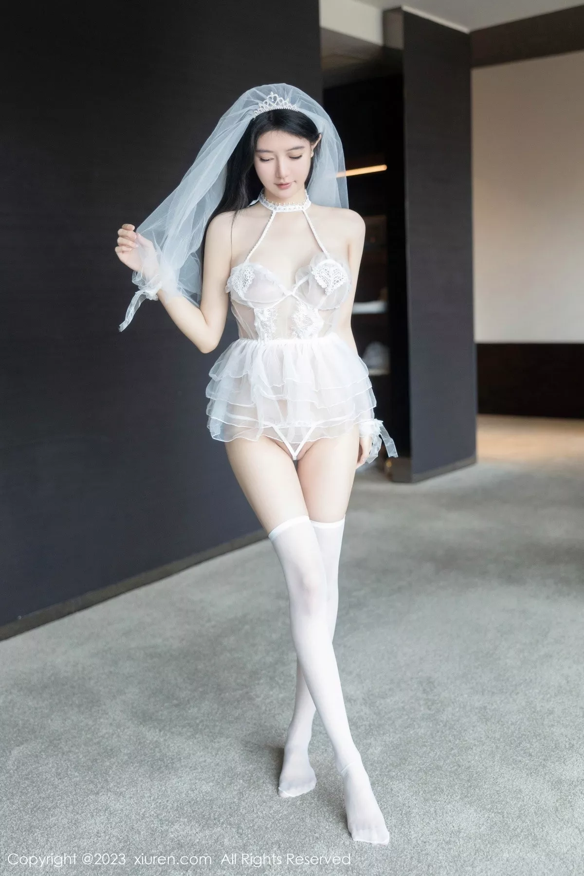 [XiuRen秀人网] 2023.07.31 No.7165 幼幼 婚纱丝袜 [89P] NO.4