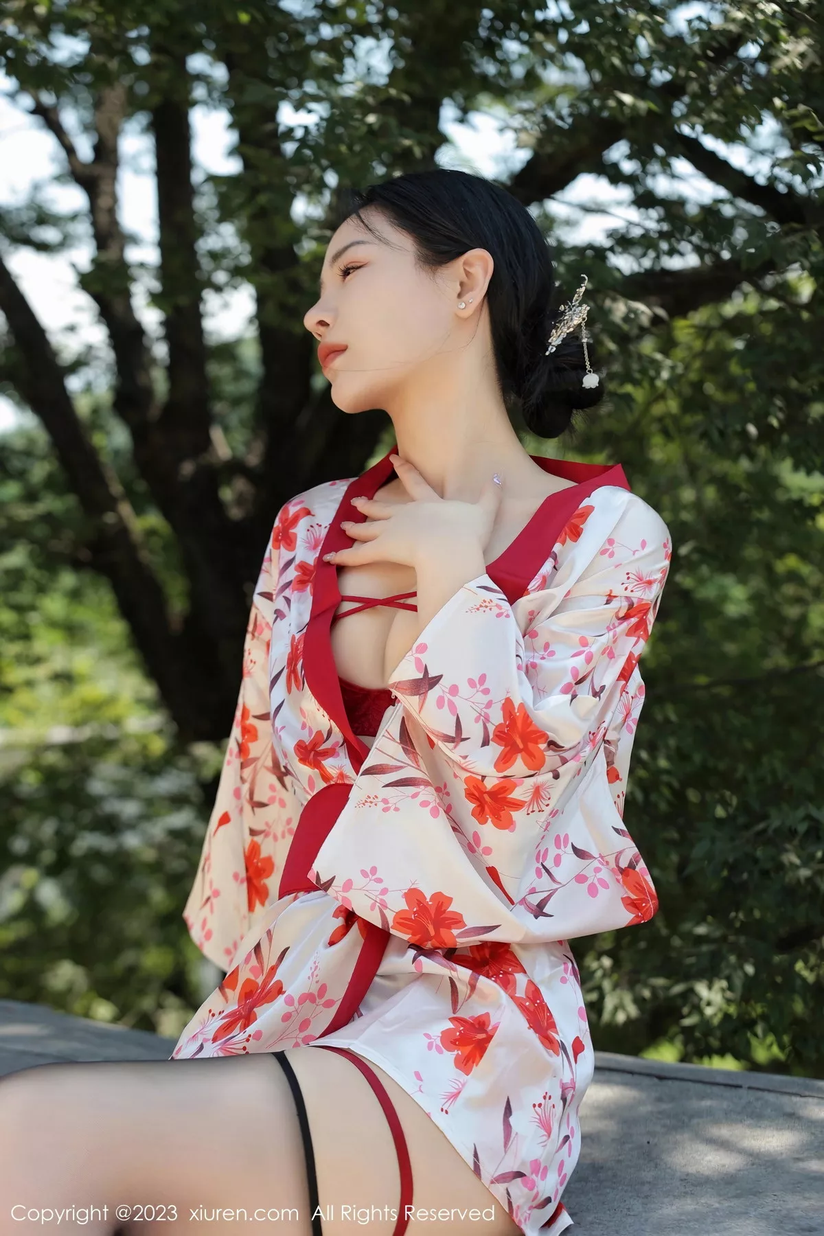 [XiuRen秀人网] 2023.08.03 No.7177 米粒子 美腿和服 [50P] NO.1