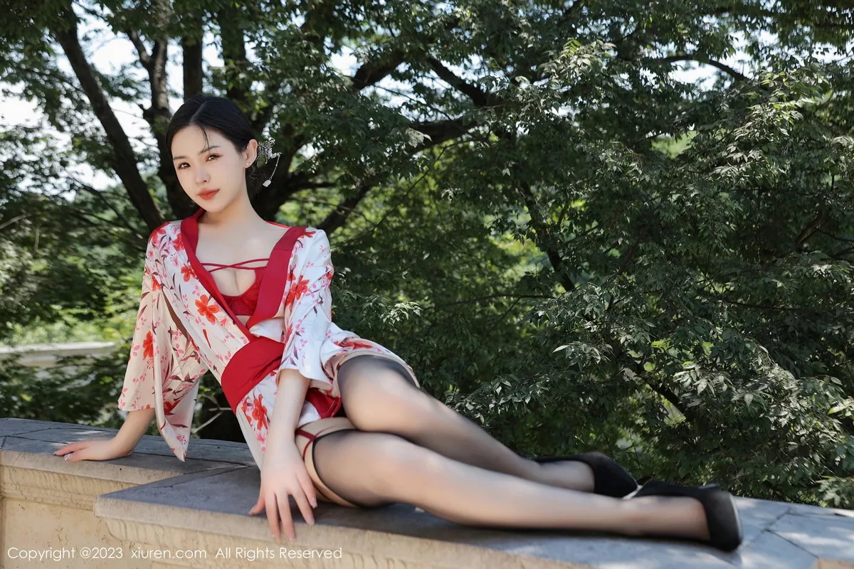 [XiuRen秀人网] 2023.08.03 No.7177 米粒子 美腿和服 [50P] NO.2