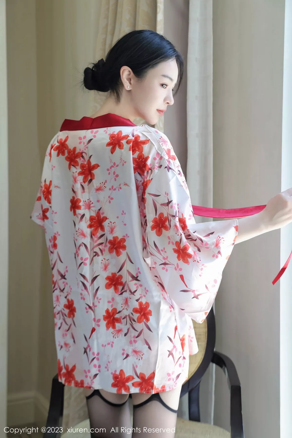 [XiuRen秀人网] 2023.08.03 No.7177 米粒子 美腿和服 [50P] NO.8