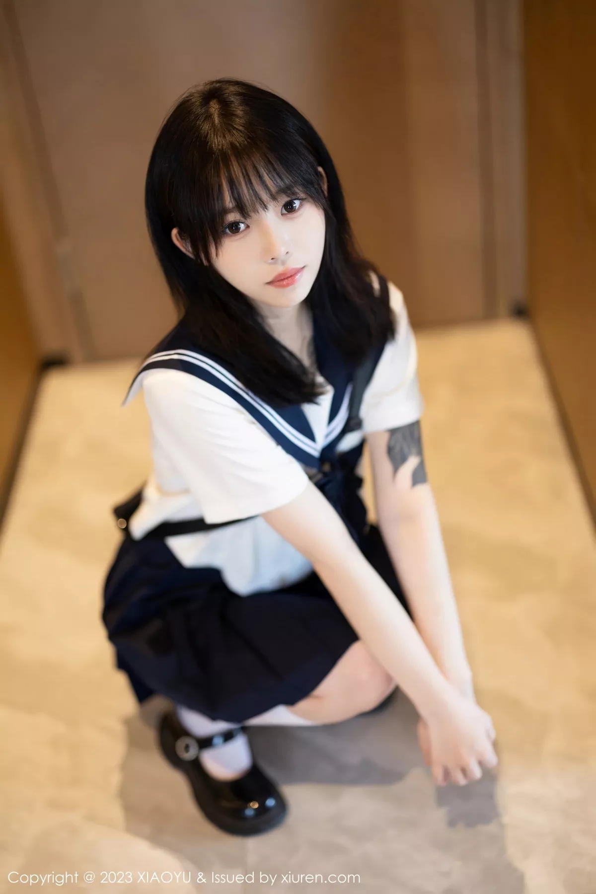 [XIAOYU语画界] 2023.08.08 VOL.1087 奶瓶. 学生装美腿 [88P] NO.11