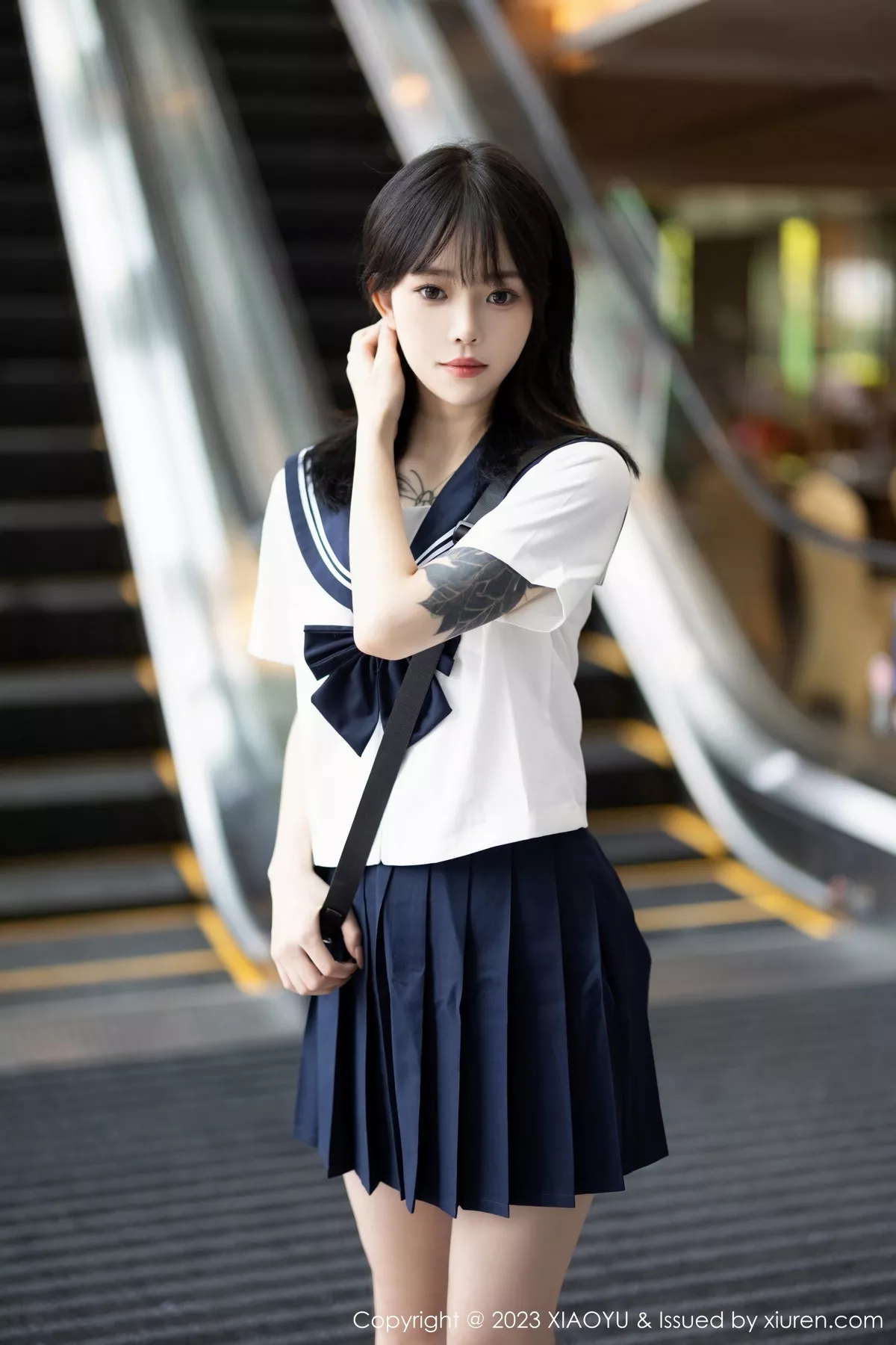 [XIAOYU语画界] 2023.08.08 VOL.1087 奶瓶. 学生装美腿 [88P] NO.1