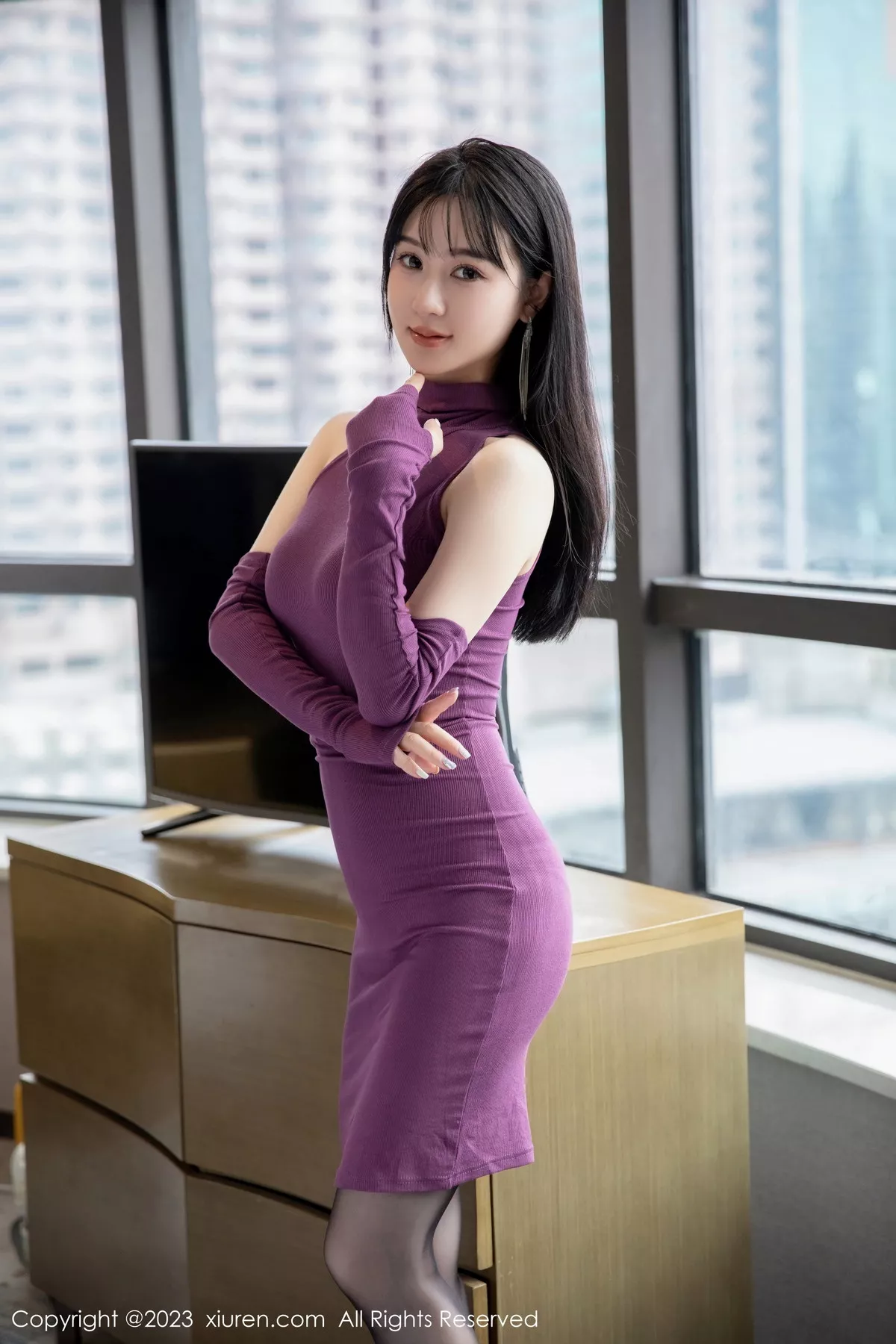 [XiuRen秀人网] 2023.08.09 No.7205 柚琪Rich 黑丝美臀 [88P] NO.3