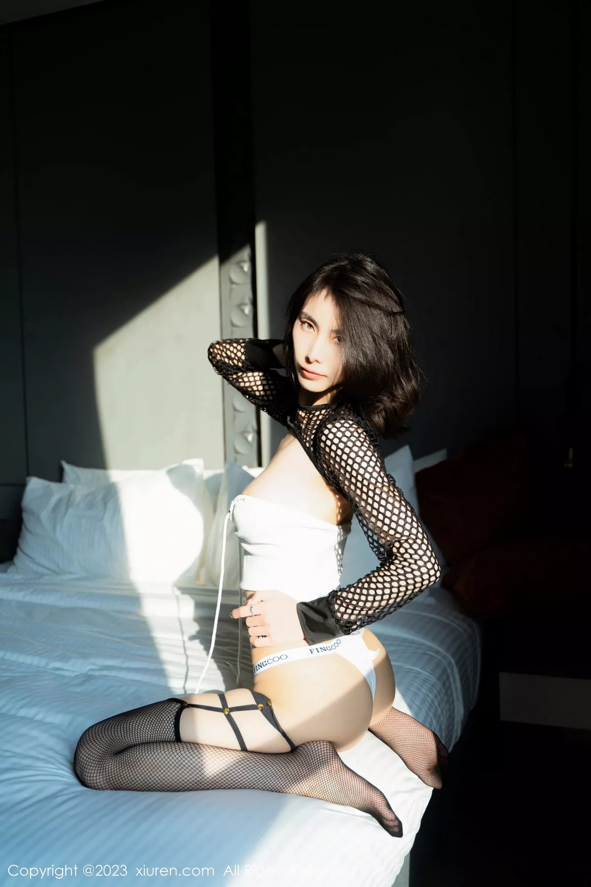 [XiuRen秀人网] 2023.08.09 No.7204 Lingyu69 黑丝美腿 [45P] NO.6