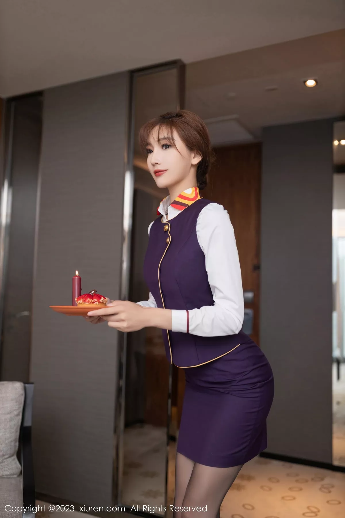 [XiuRen秀人网] 2023.08.17 No.7248 陆萱萱 制服黑丝 [79P] NO.1