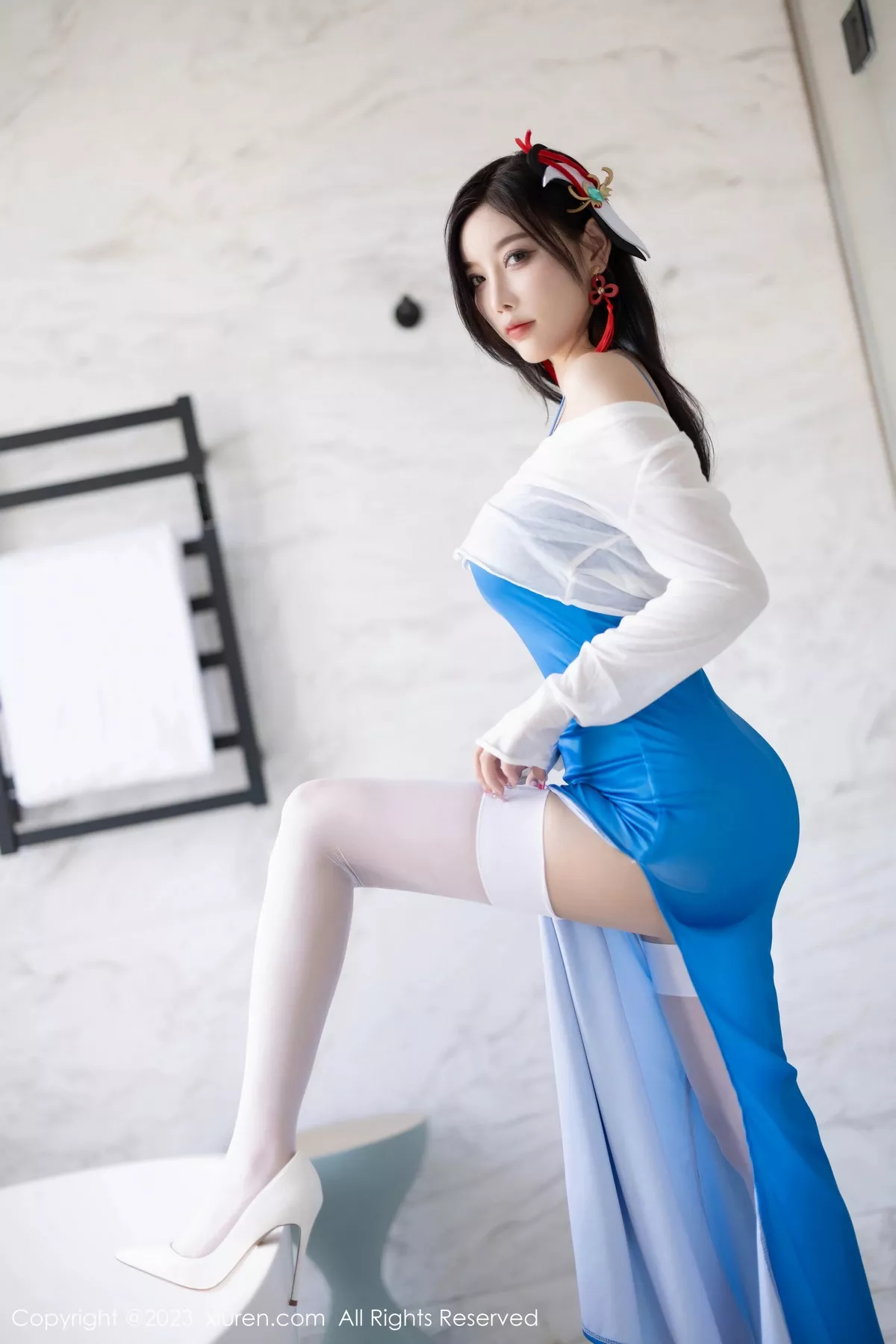 [XiuRen秀人网] 2023.07.25 No.7135 杨晨晨Yome 浙江安吉旅拍 [84P] NO.7