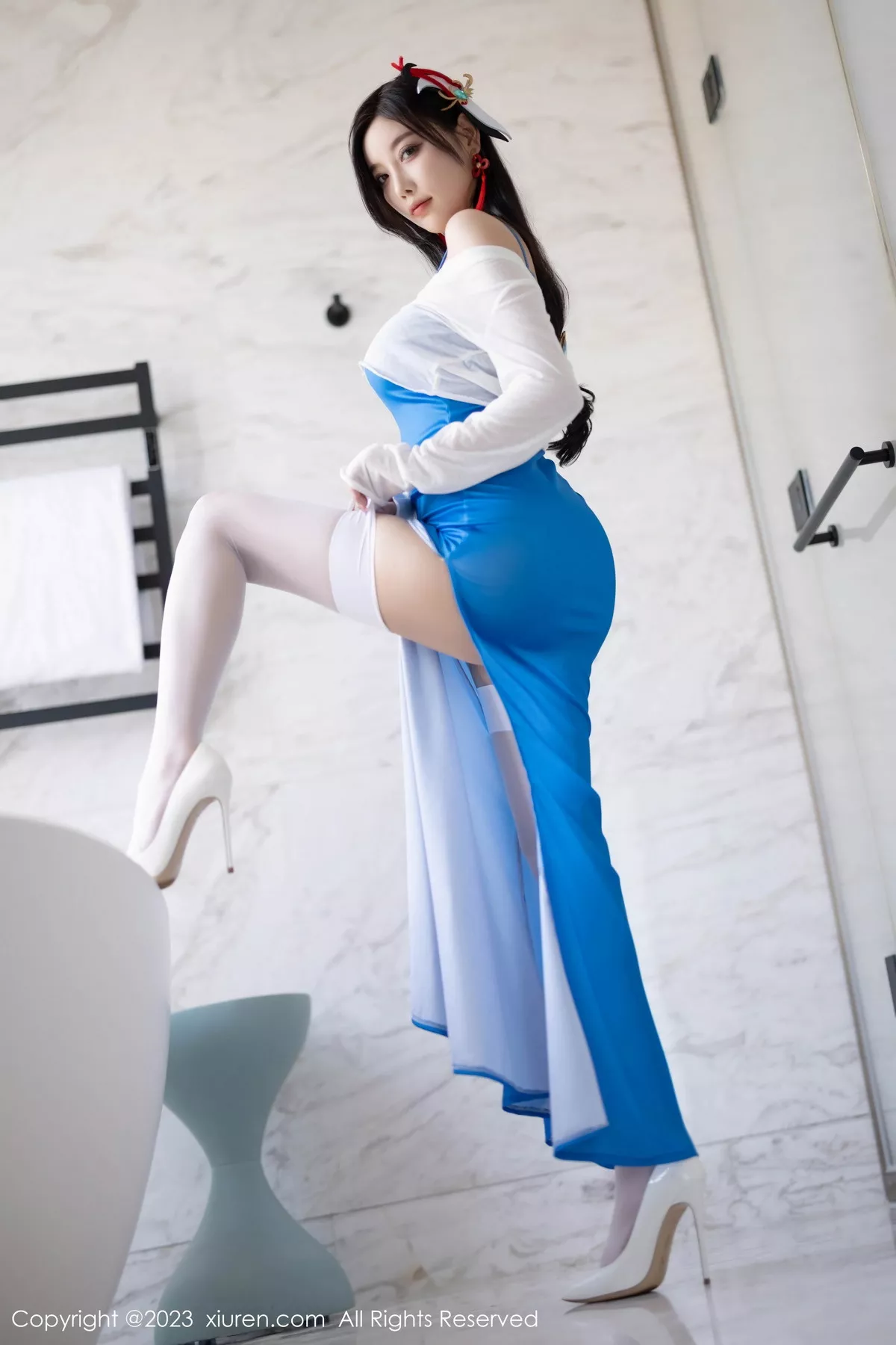 [XiuRen秀人网] 2023.07.25 No.7135 杨晨晨Yome 浙江安吉旅拍 [84P] NO.8