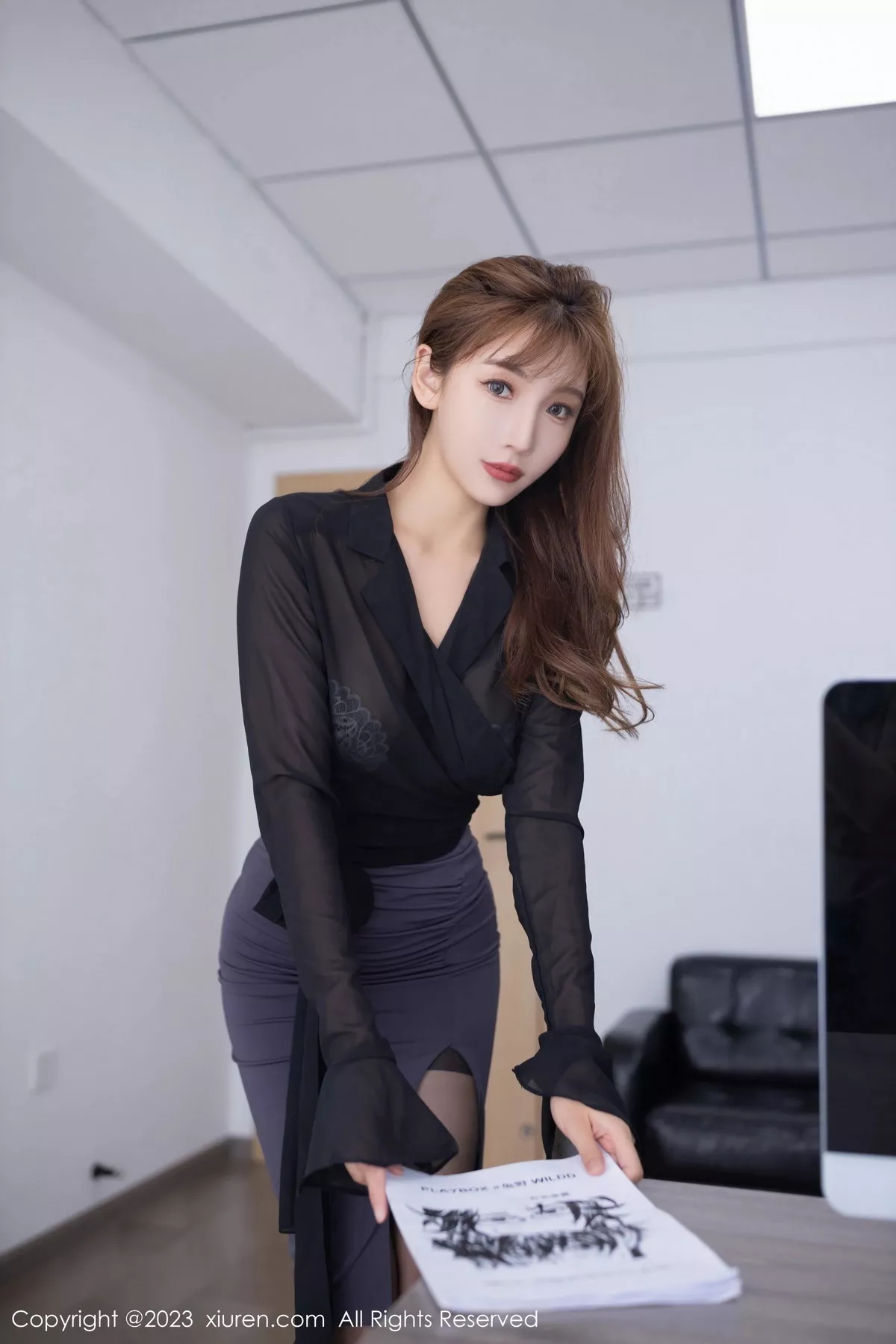 [XiuRen秀人网] 2023.07.27 No.7149 陆萱萱 黑丝美腿 [80P] NO.3