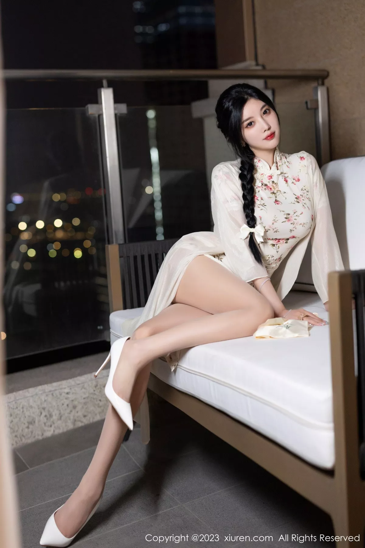 [XiuRen秀人网] 2023.09.08 No.7363 杨晨晨Yome 旗袍美腿 [86P] NO.9